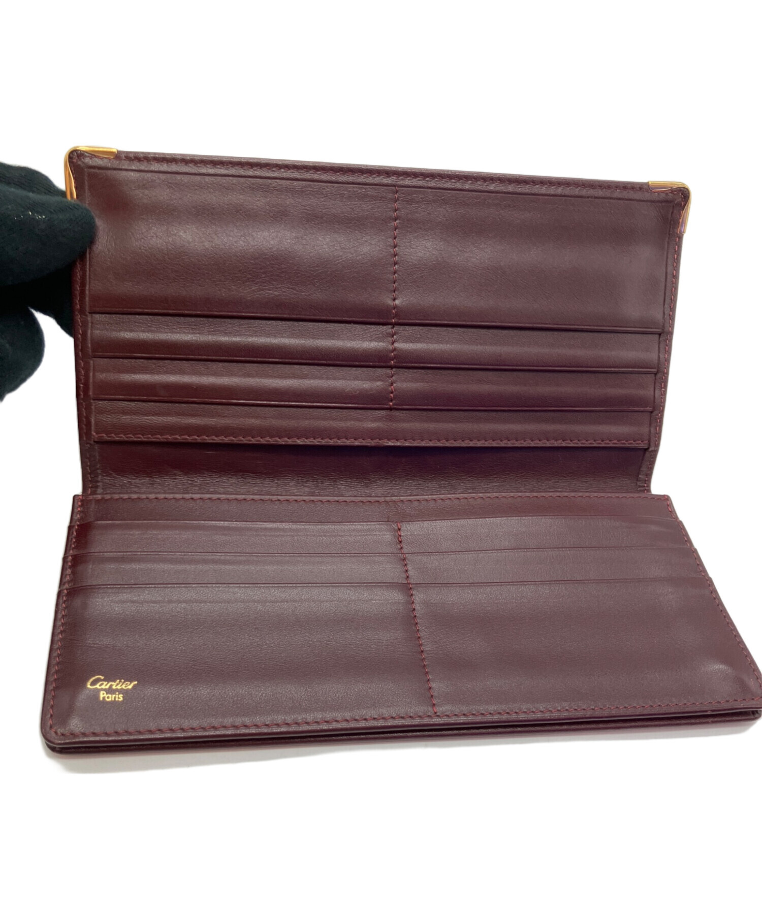 カルティエ☆長財布☆ボルドー☆未使用品　デッドストック品☆Cartier☆ 中古・古着通販】Cartier (カルティエ) 長財布 ボルドー｜ブランド