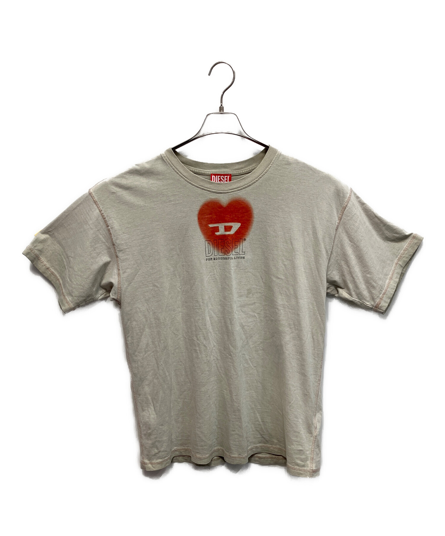 中古・古着通販】DIESEL (ディーゼル) 半袖カットソー グレー