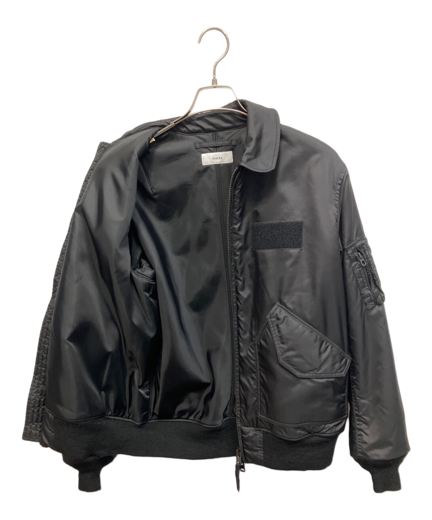 中古・古着通販】MARKA (マーカ) フライトジャケット ブラック サイズ 