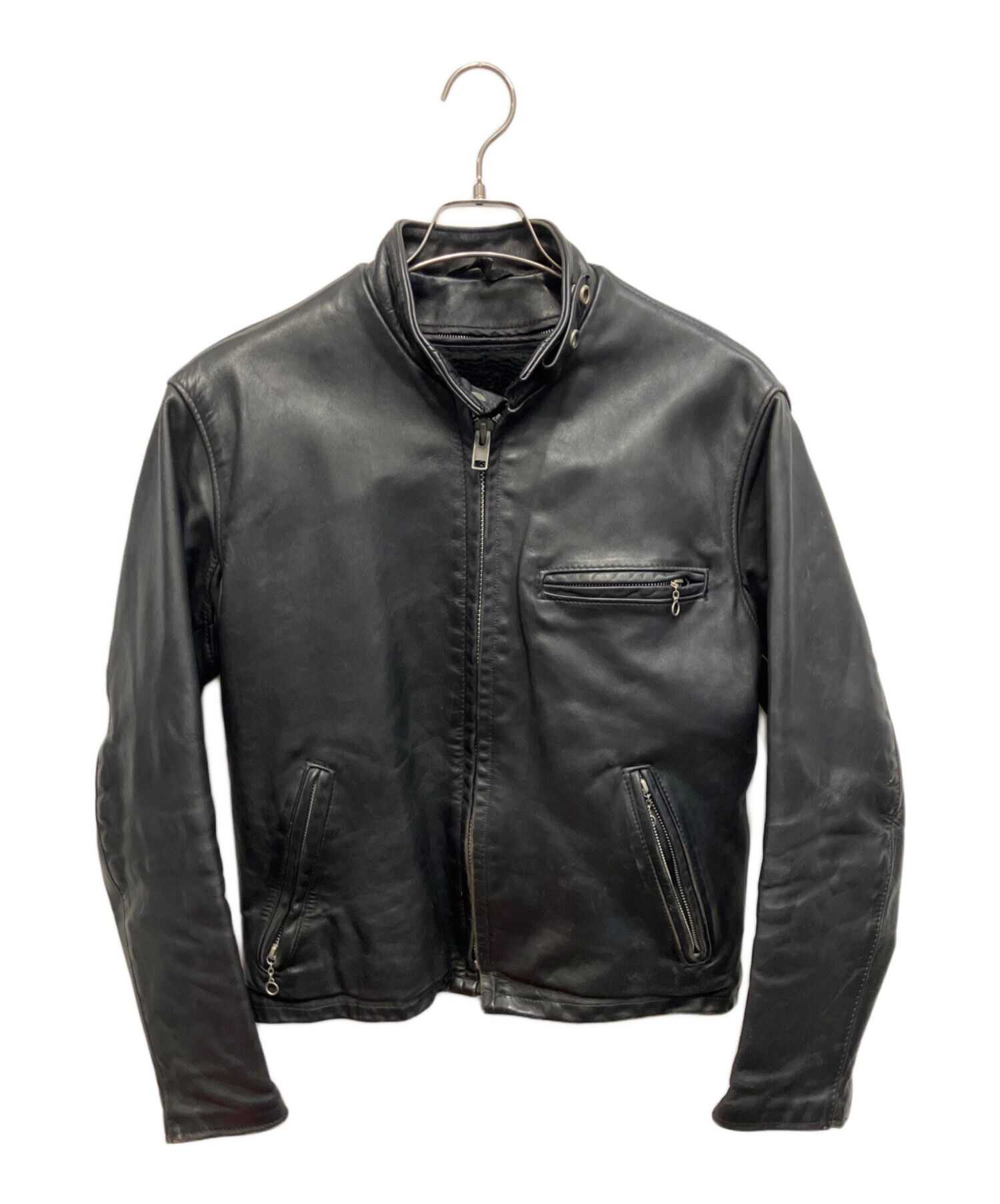 中古・古着通販】Schott (ショット) レザージャケット ブラック サイズ