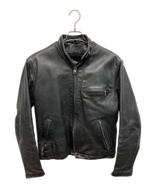 38 Schott レザージャケット ブラック 38 古着 中古・古着通販】Schott (ショット) レザージャケット ブラック サイズ