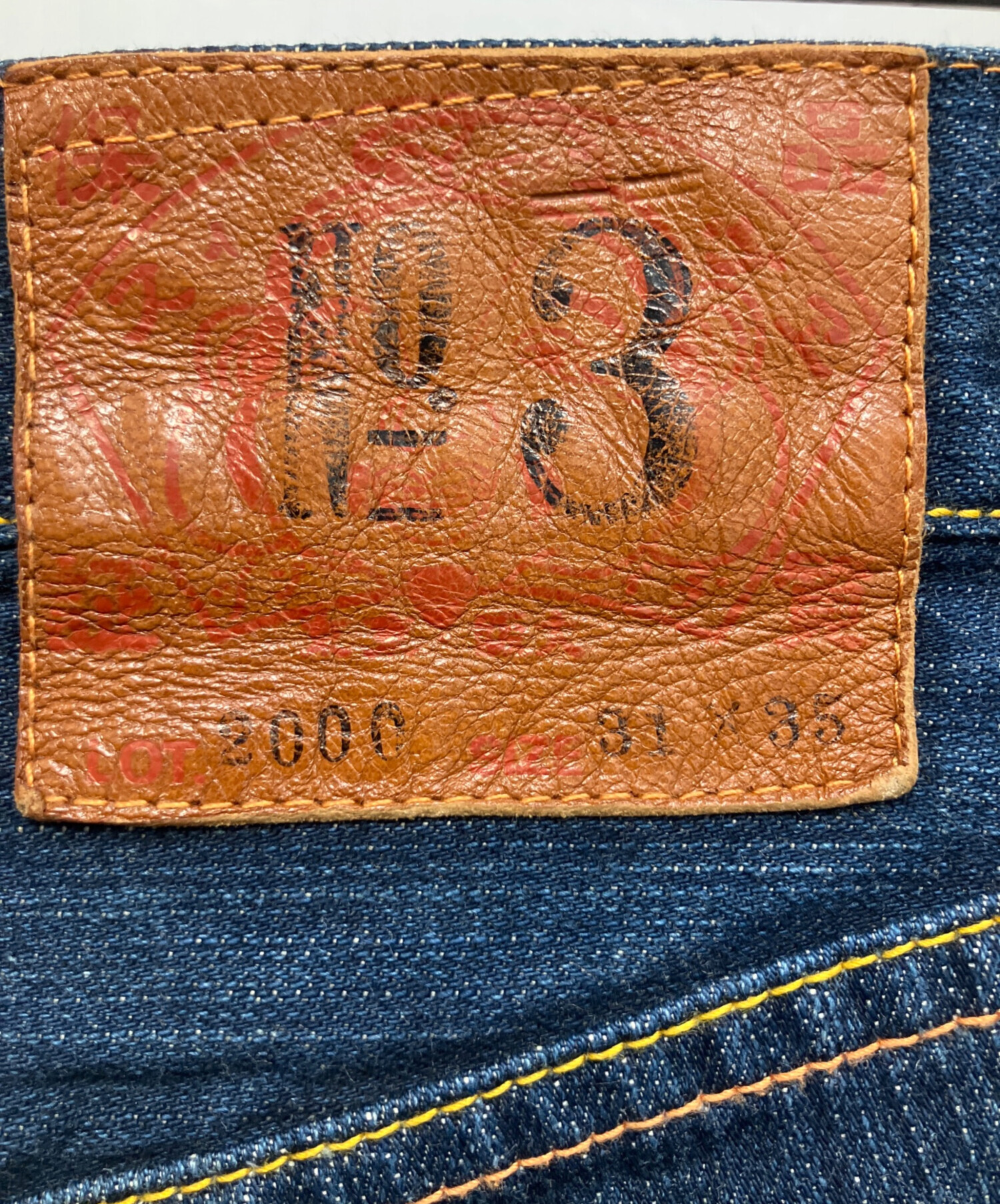 EVISU／lot2013／ダブル二ーモデル／ビックペイント／W31✕ L35 中古・古着通販】EVISU (エヴィス) カモメペイント デニムパンツ