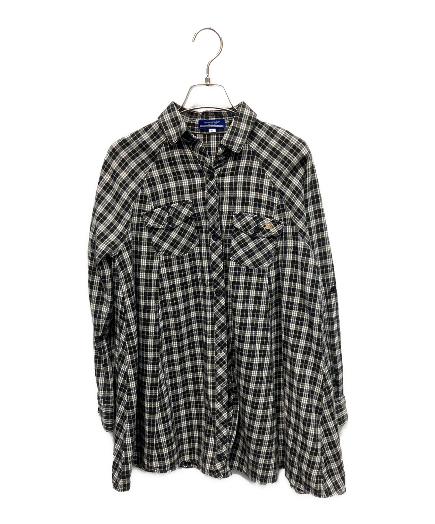 BURBERRY blue label 古着　 チェック柄 ジャンパー 38 中古・古着通販】BURBERRY BLUE LABEL (バーバリー ブルー レーベル