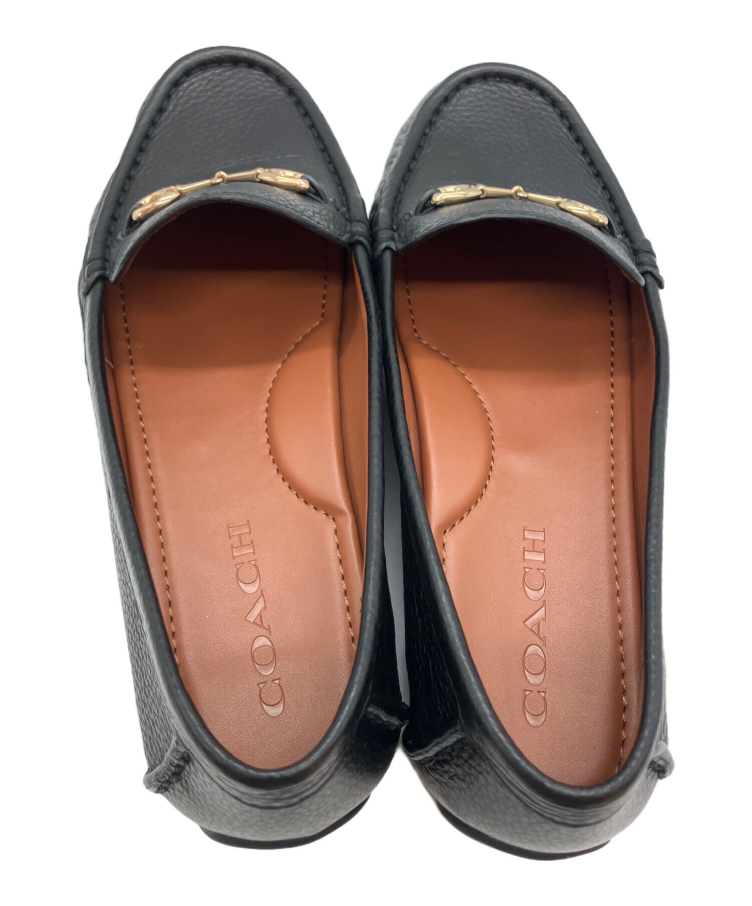中古・古着通販】COACH (コーチ) メイビスローファー ブラック サイズ 