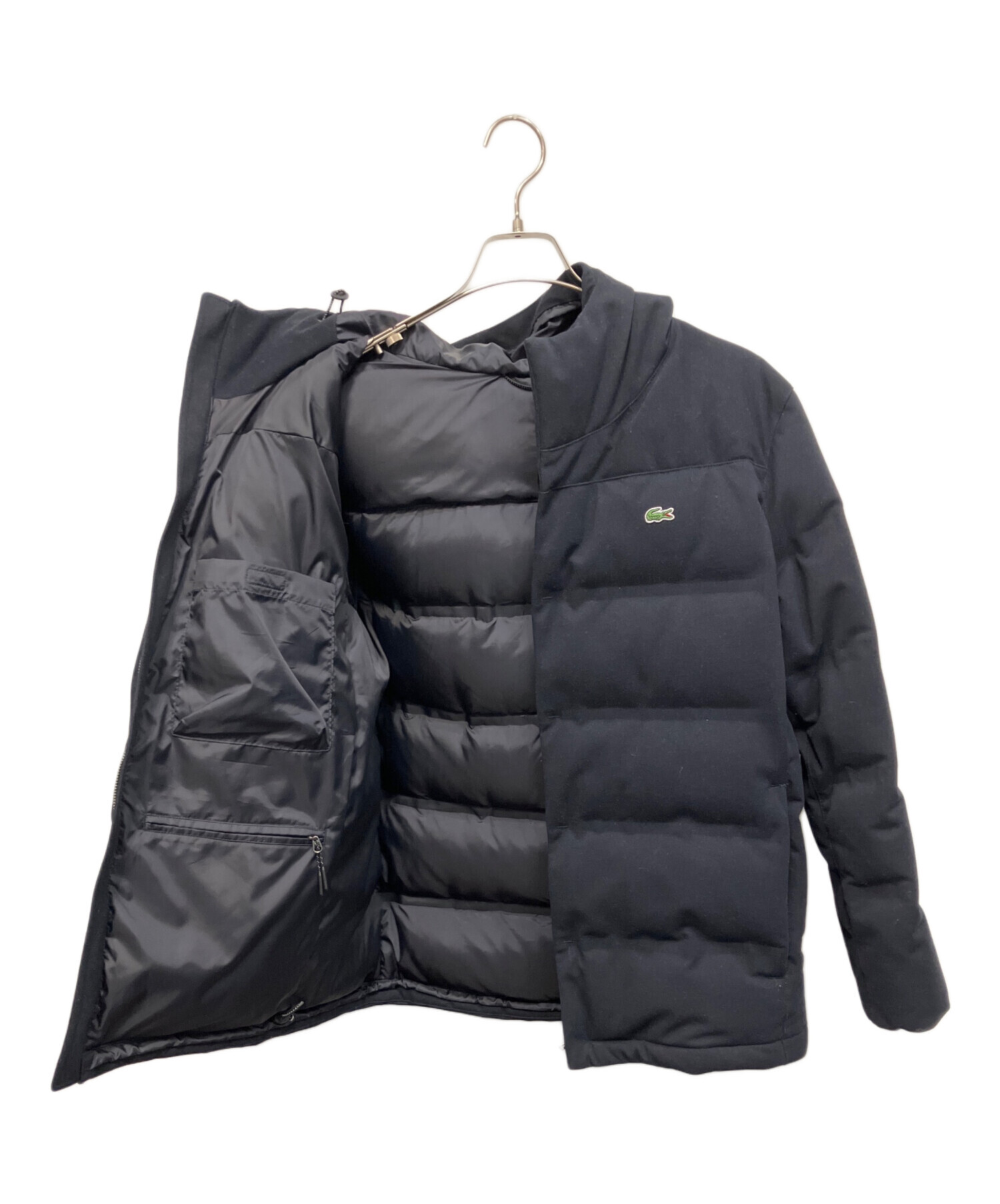 中古・古着通販】LACOSTE (ラコステ) ダウンジャケット ブラック