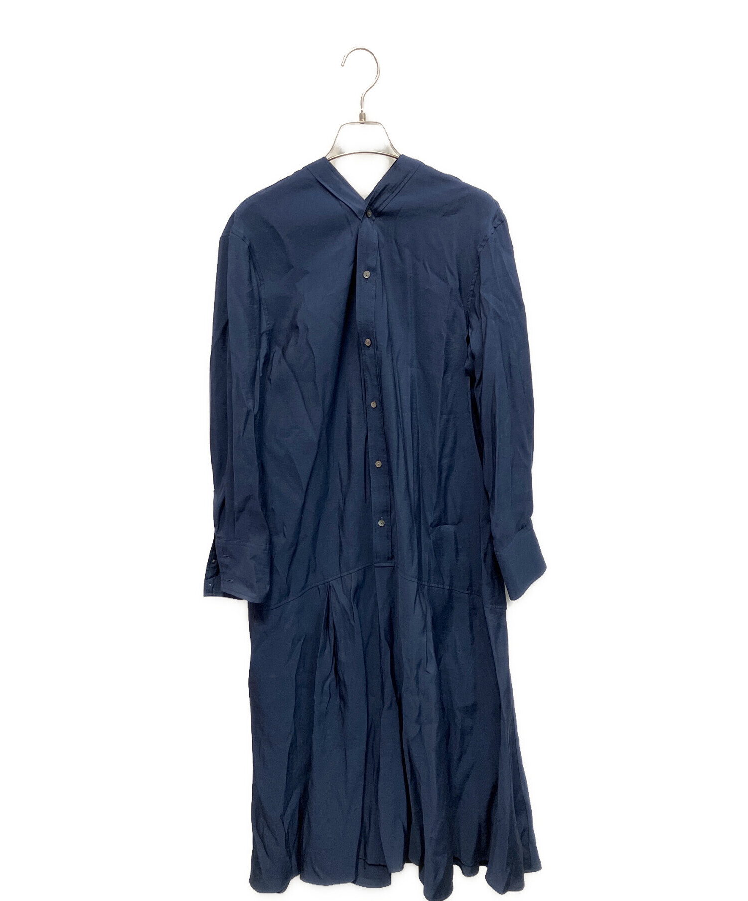 中古・古着通販】BEARDSLEY (ビアズリー) カラーレスシャツワンピース