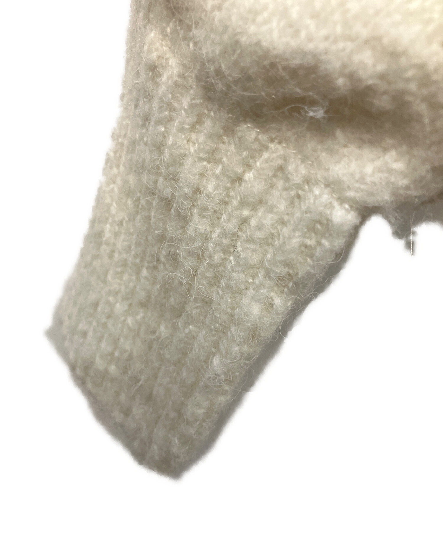 中古・古着通販】furfur (ファーファー) 厚手カーディガン ホワイト