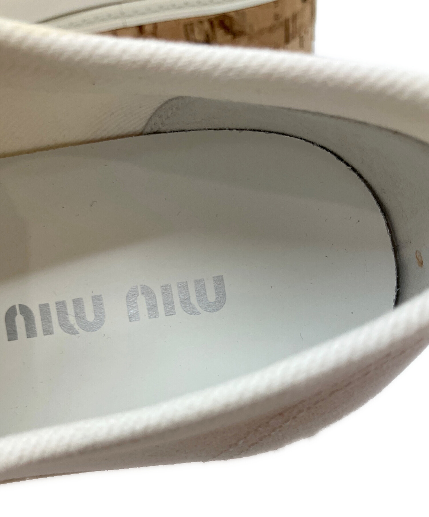 中古・古着通販】MIU MIU (ミュウミュウ) キャンパス地 コルク