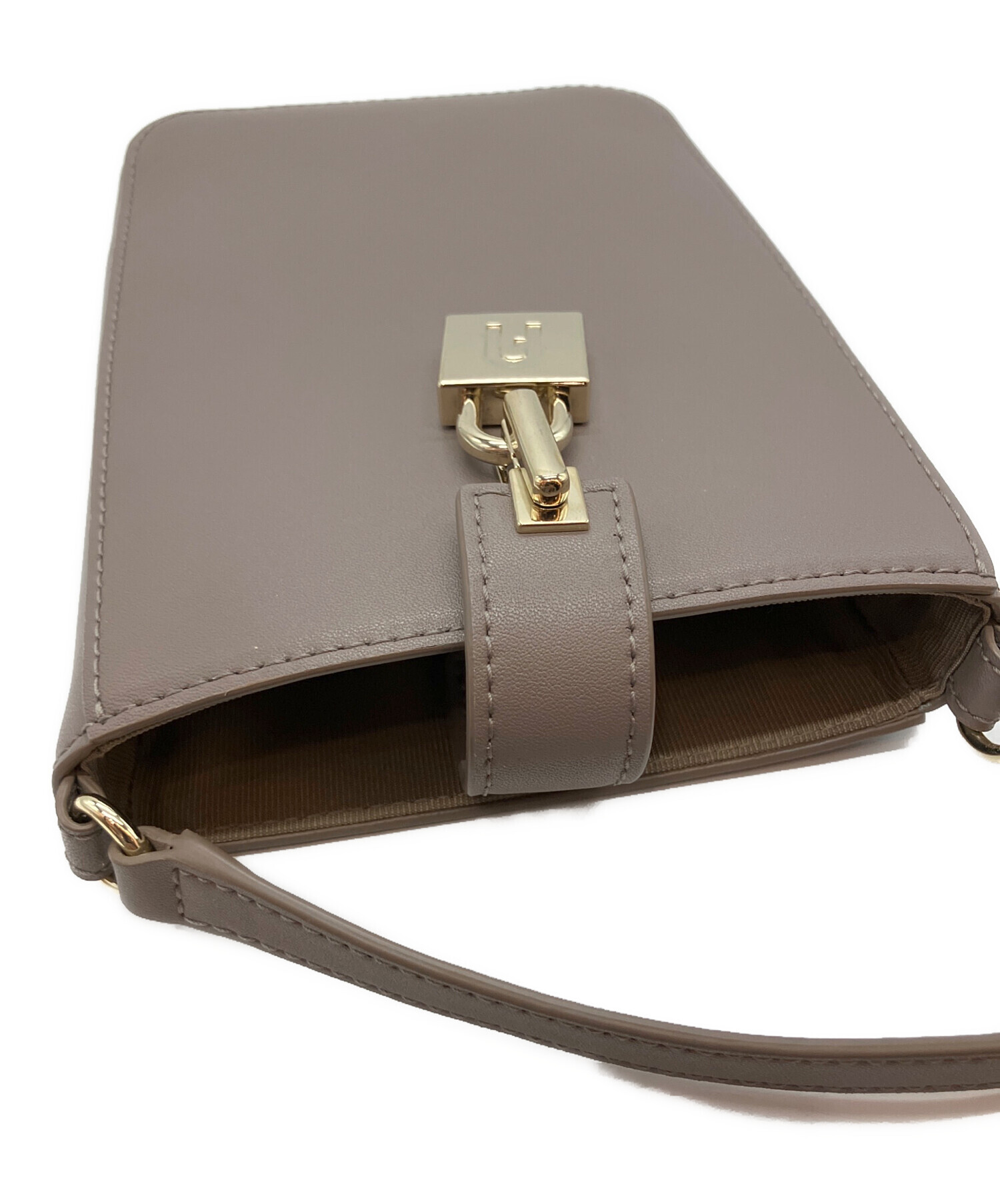 中古・古着通販】FURLA (フルラ) ショルダーバッグ スタッコグレー