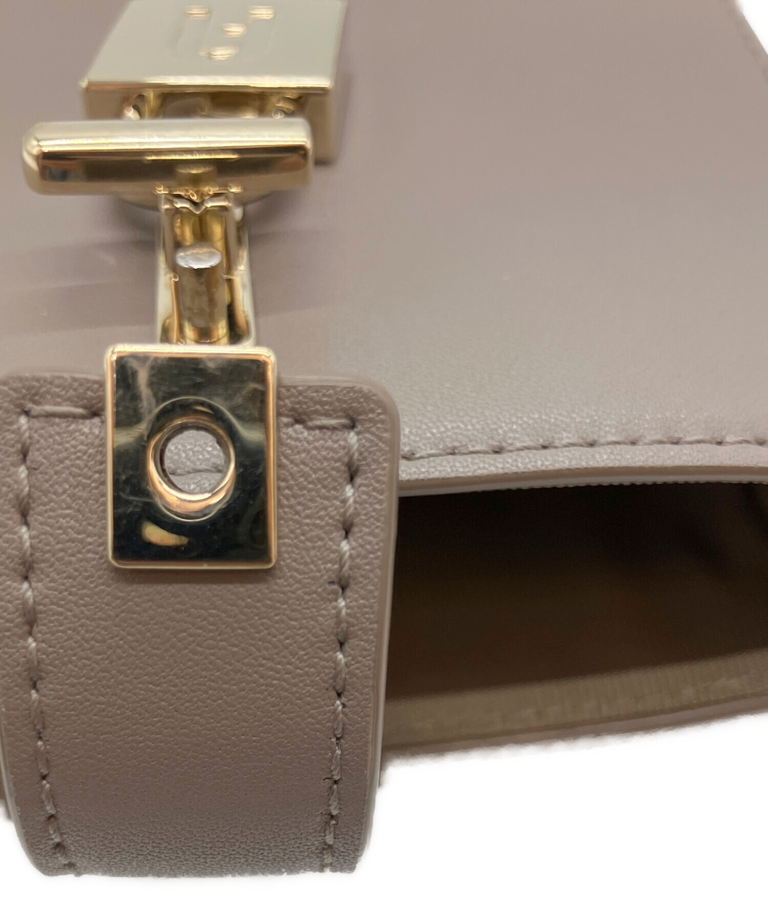 中古・古着通販】FURLA (フルラ) ショルダーバッグ スタッコグレー 