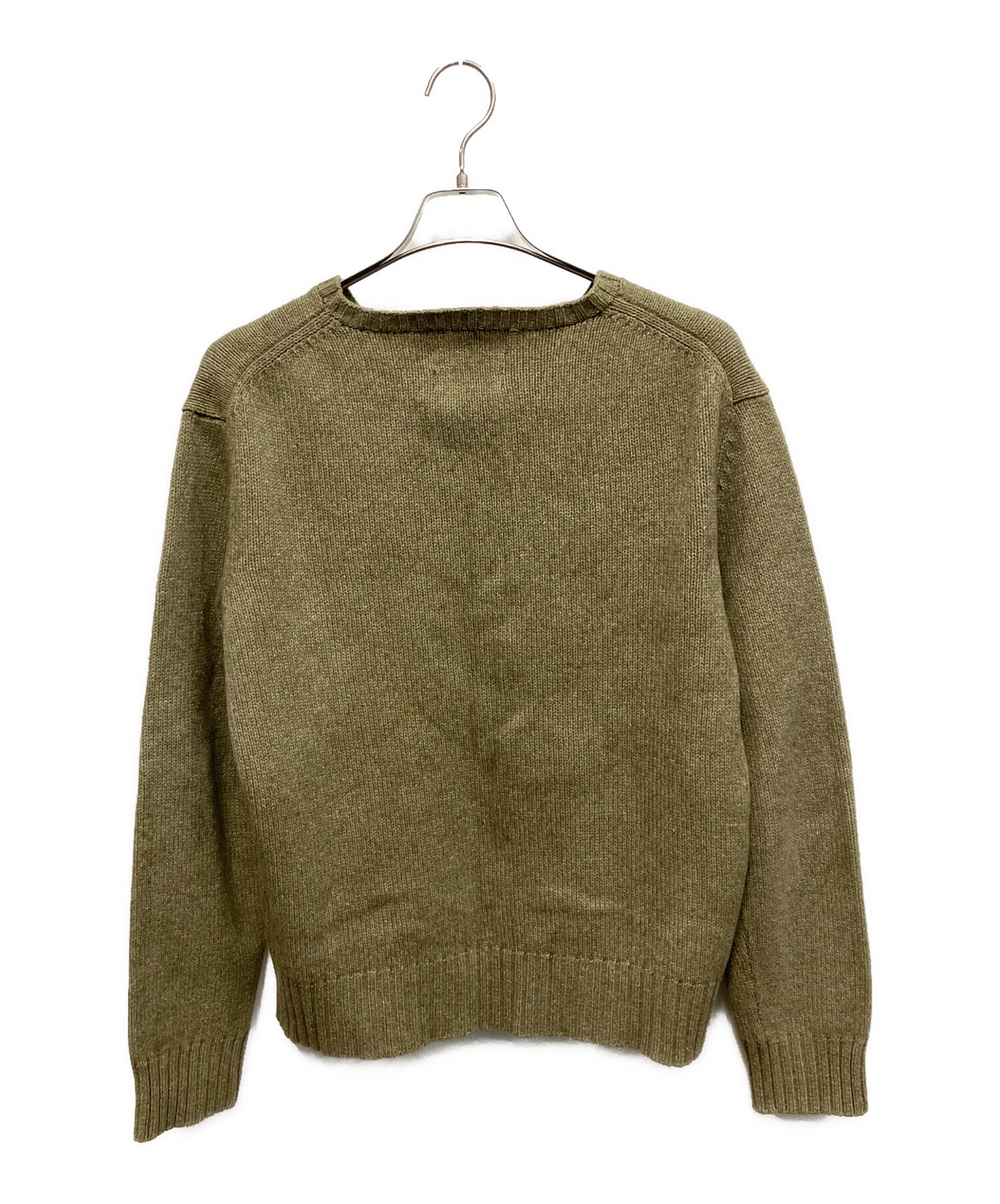 ポロ・ラルフローレン POLO RALPH LAUREN ニット 衣料品 トップス コットン レディース カーキ系 【中古】 POLO RALPH LAUREN（ニット/セーター ・ グリーン・カーキ/緑色系）の