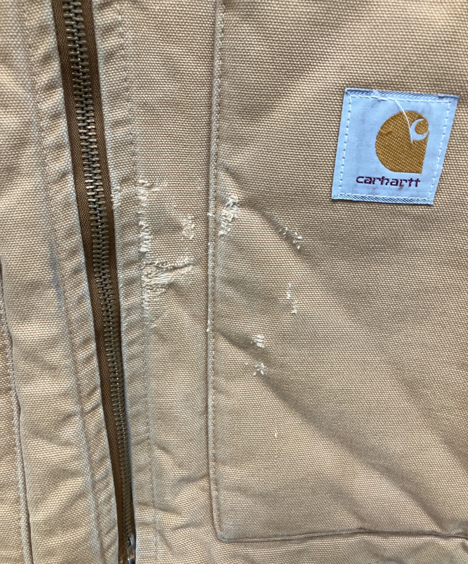 中古・古着通販】CarHartt (カーハート) ダックベスト ベージュ サイズ