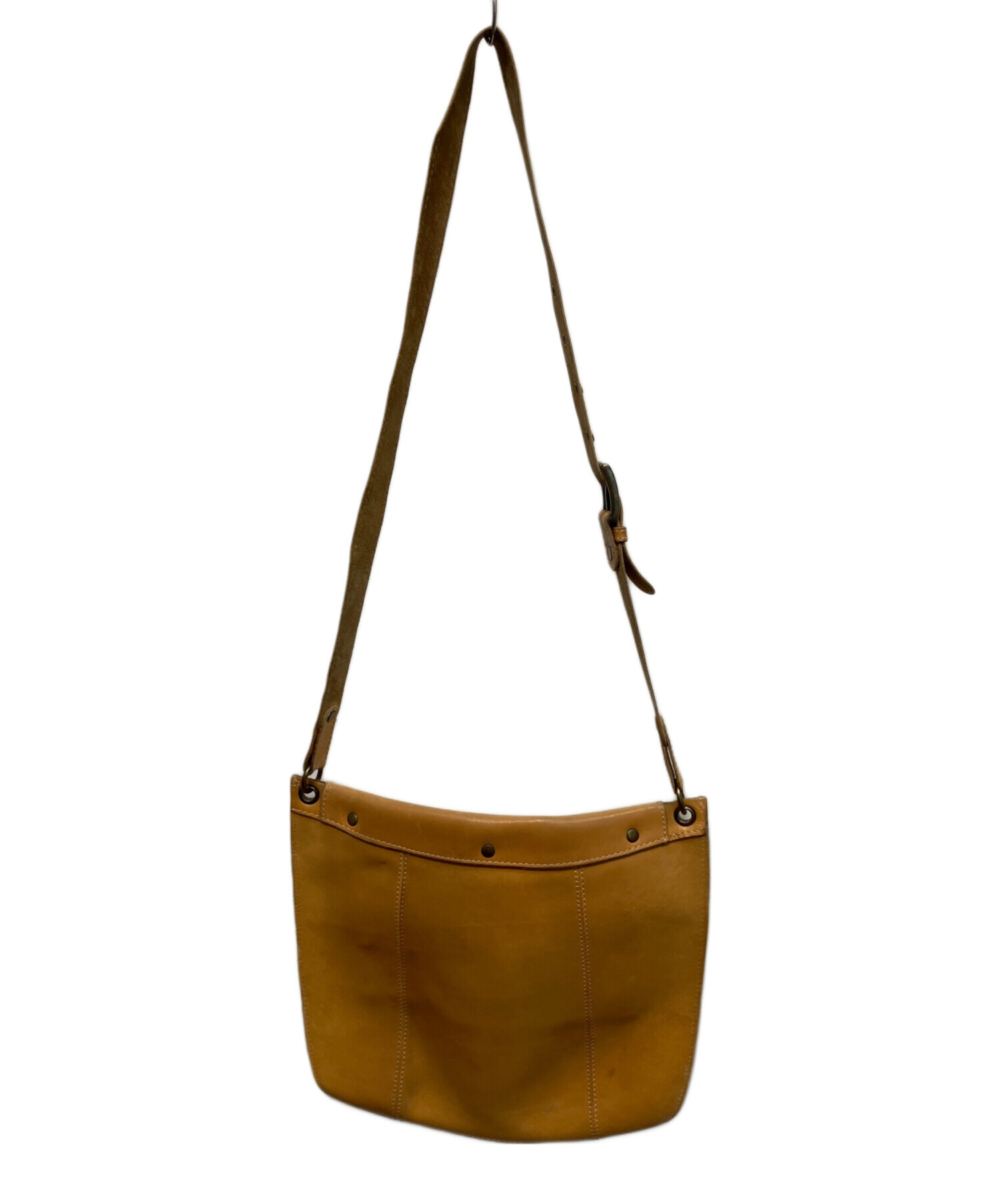 中古・古着通販】GAP (ギャップ) 00sレザーショルダーバッグ ブラウン