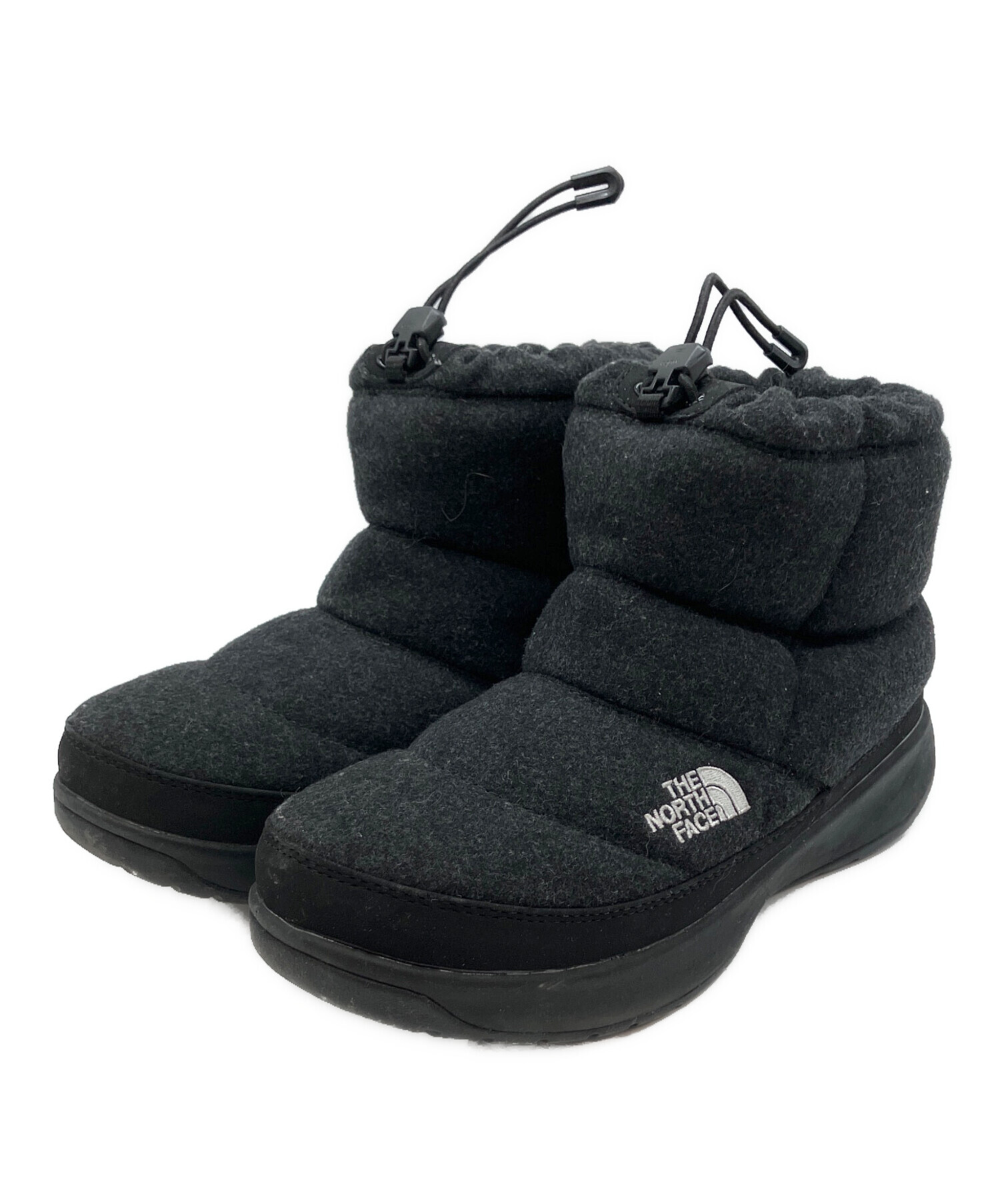 未使用品 THE NORTH FACE ブラック ブーツ US 8 25cm 中古・古着通販】THE NORTH FACE (ザ ノース フェイス) ヌプシ