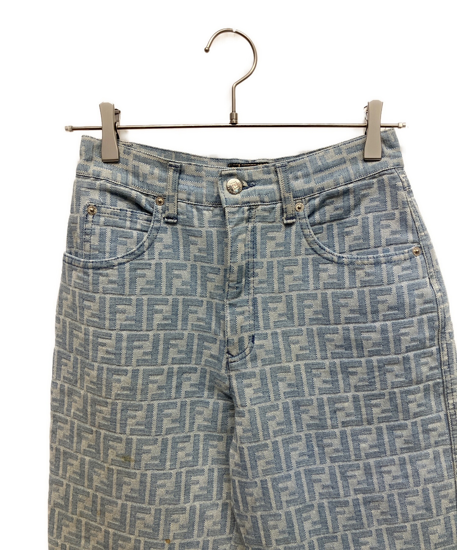中古・古着通販】FENDI (フェンディ) ズッカ デニムパンツ ブルー