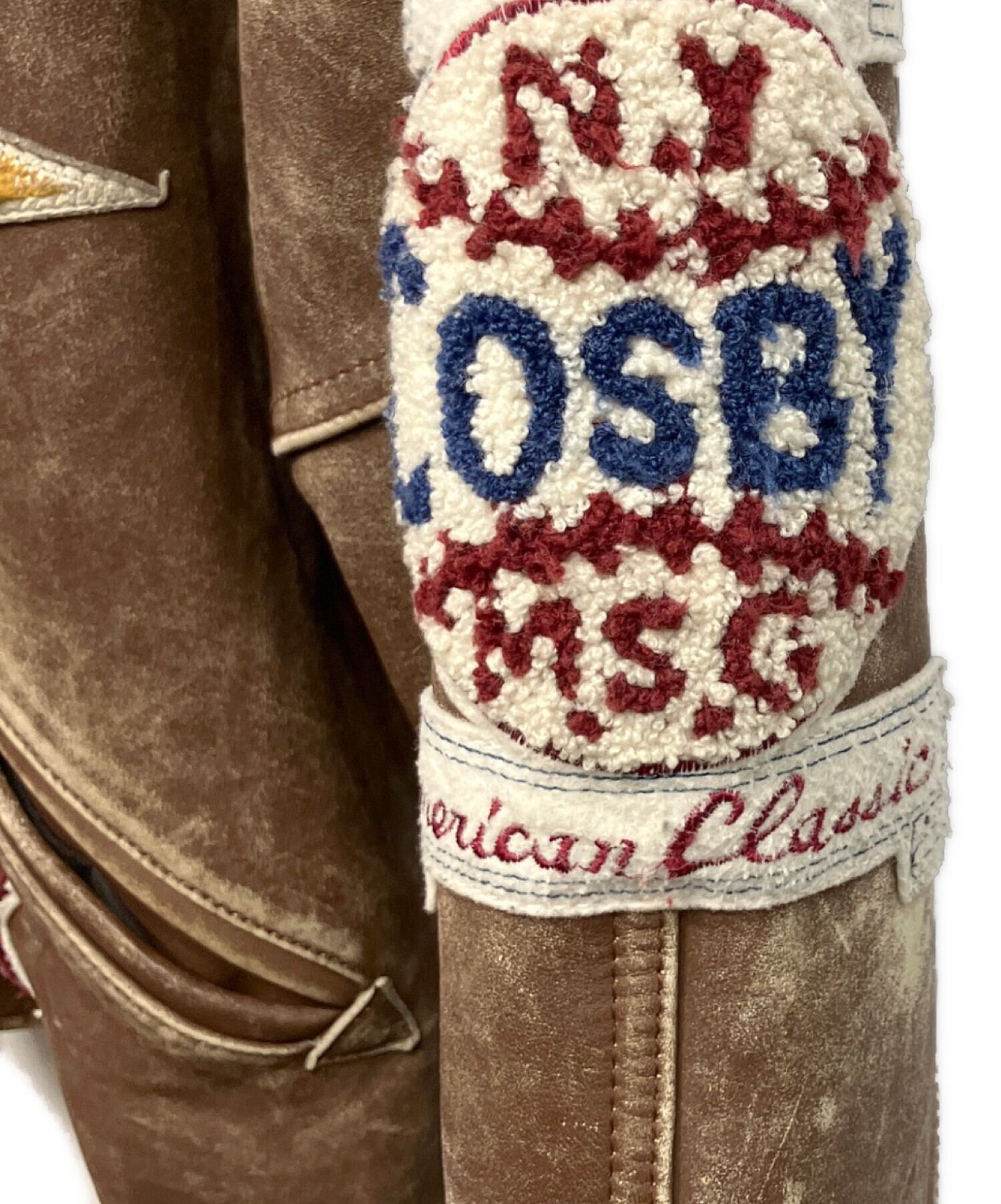 中古・古着通販】GERRY COSBY (ジェリー コスビー) 牛革 スタジャン