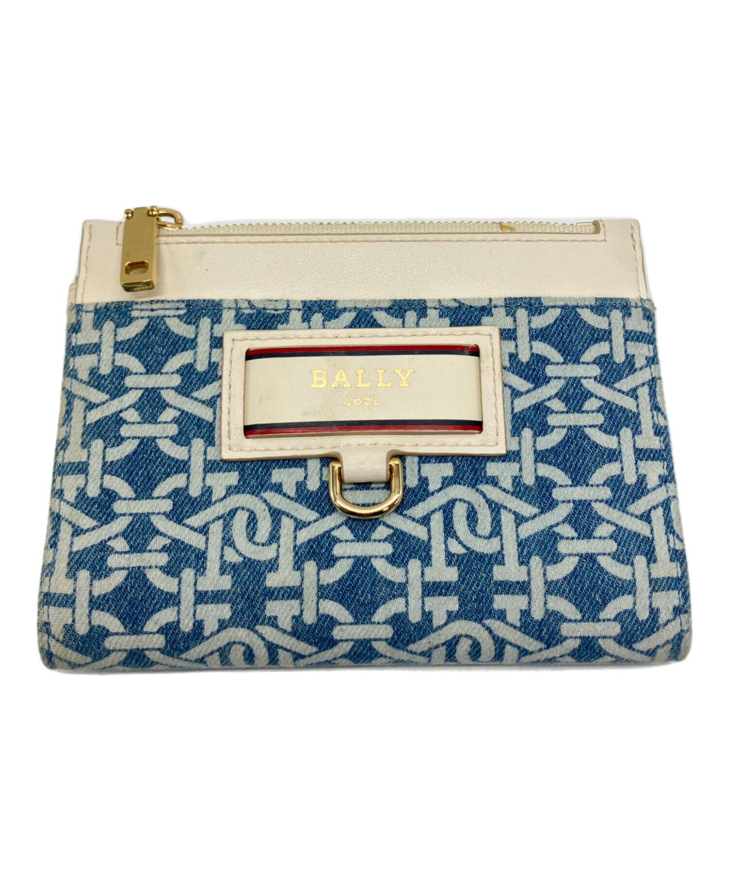 中古・古着通販】BALLY (バリー) 2つ折り財布 スカイブルー｜ブランド