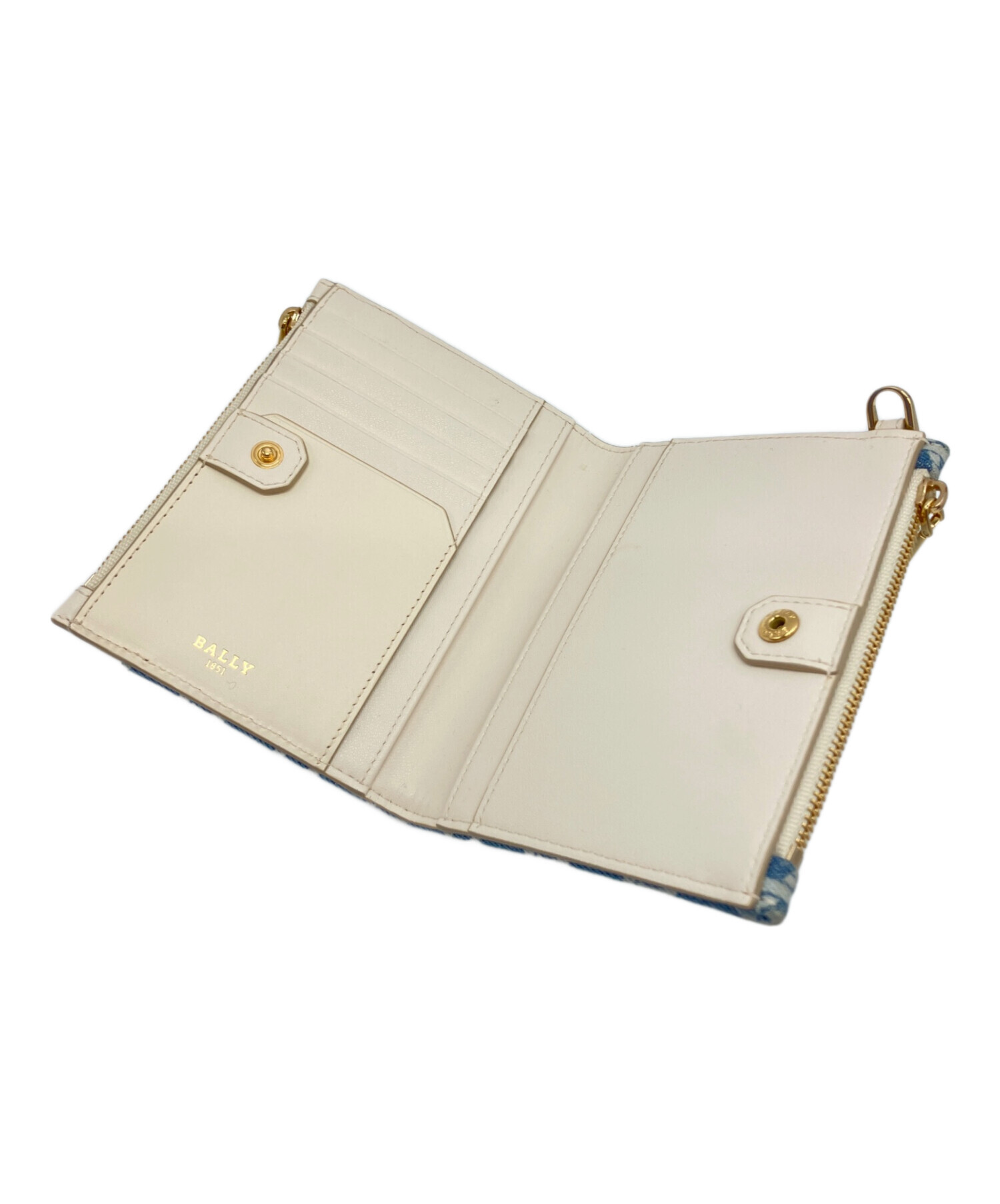 中古・古着通販】BALLY (バリー) 2つ折り財布 スカイブルー｜ブランド