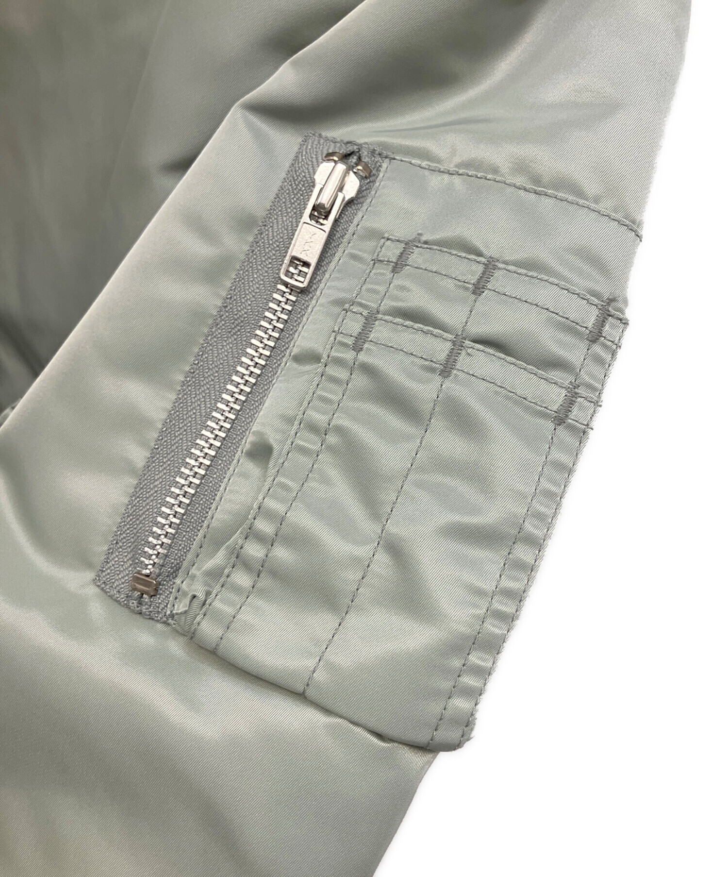 オールド ユニクロ MA-1 M グレー レア UNIQLO 旧タグ MA1 美品☆90s OLD UNIQLO MA-1 フライトジャケット ナイロンジャケット