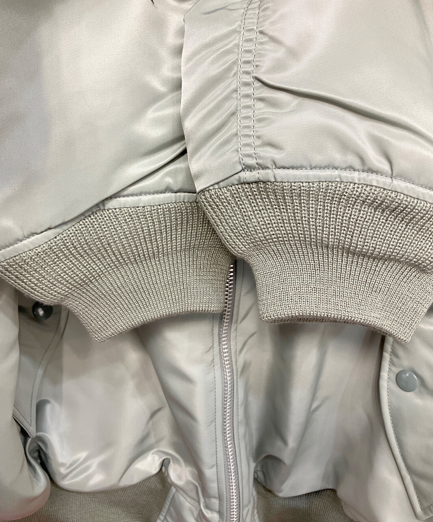 中古・古着通販】UNIQLO (ユニクロ) MA-1ジャケット グレー サイズ:XL