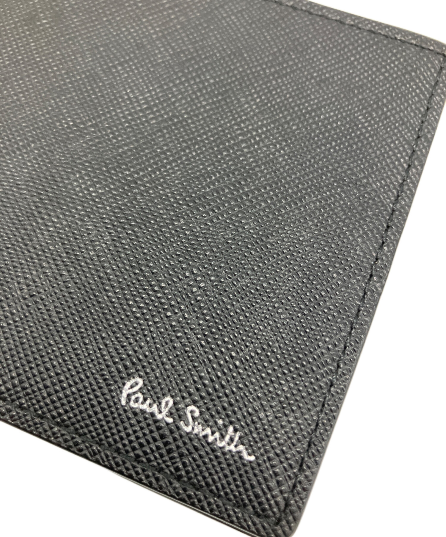 中古・古着通販】PAUL SMITH (ポールスミス) 2つ折り財布 ブラック