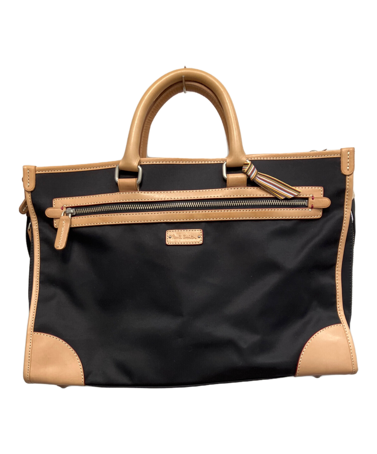 Paul Smith ポールスミス　ビジネスバッグ　レザー ブラック ゴールド 中古・古着通販】PAUL SMITH (ポールスミス) ビジネスバッグ ブラック