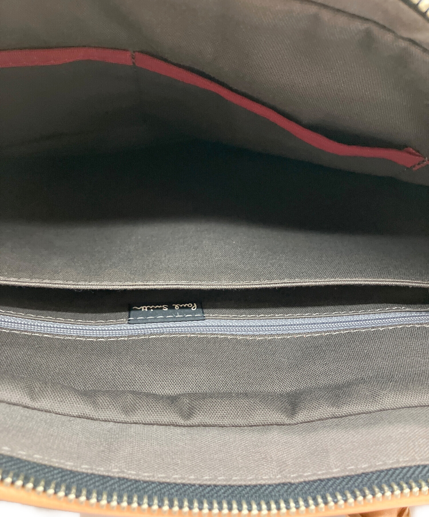 Paul Smith ビジネスバッグ ベージュ/パープル 中古・古着通販】PAUL SMITH (ポールスミス) ビジネスバッグ ブラック