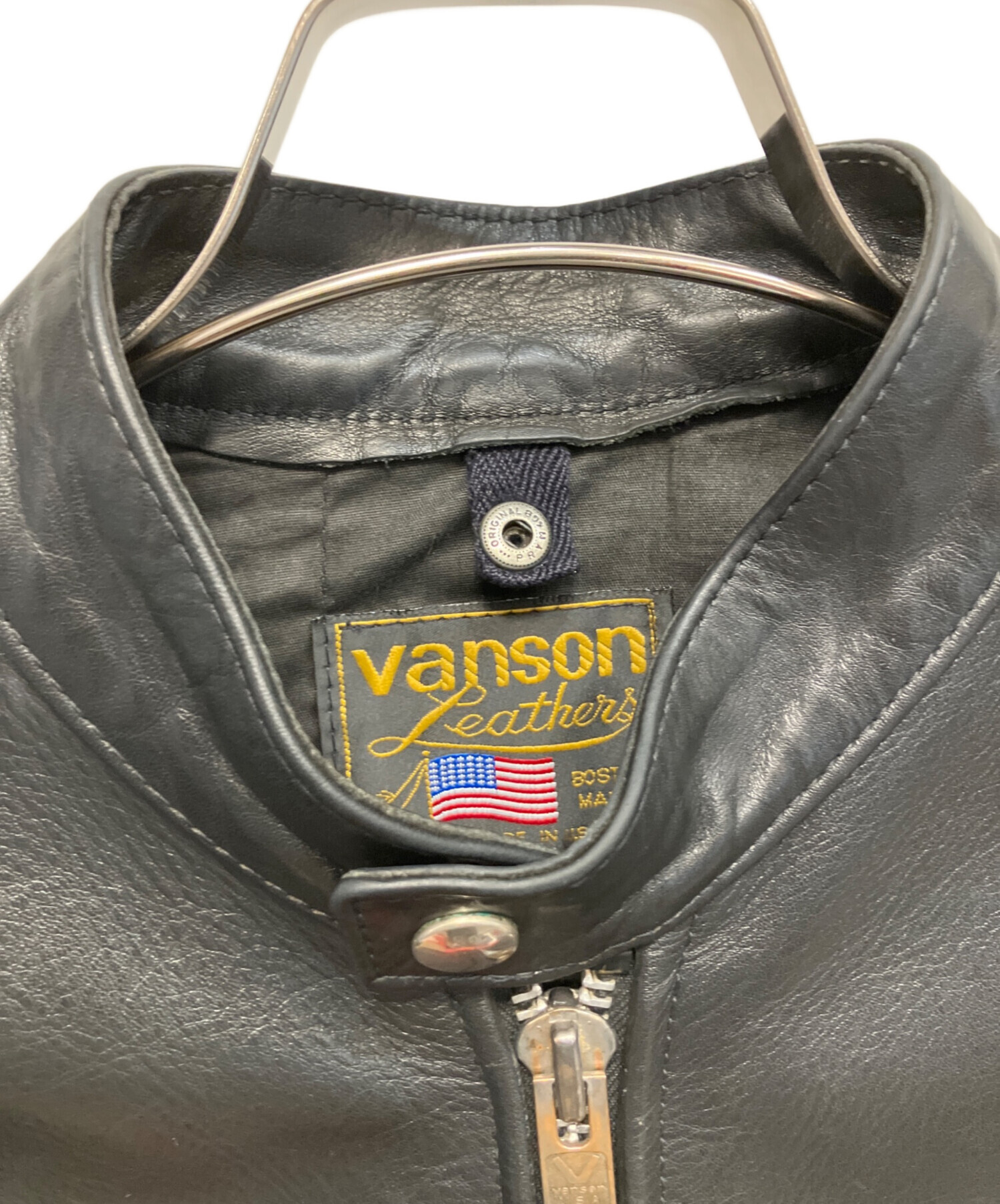 中古・古着通販】VANSON (バンソン) シングルライダースジャケット