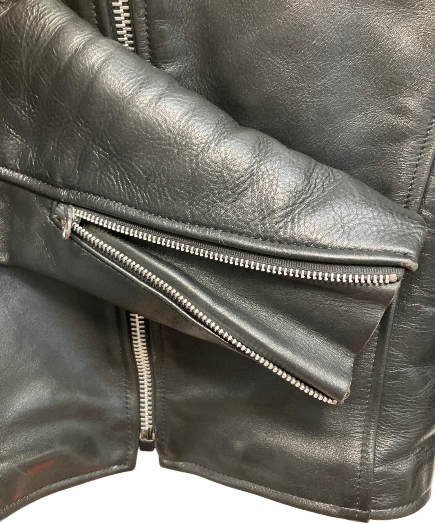 中古・古着通販】VANSON (バンソン) シングルライダースジャケット