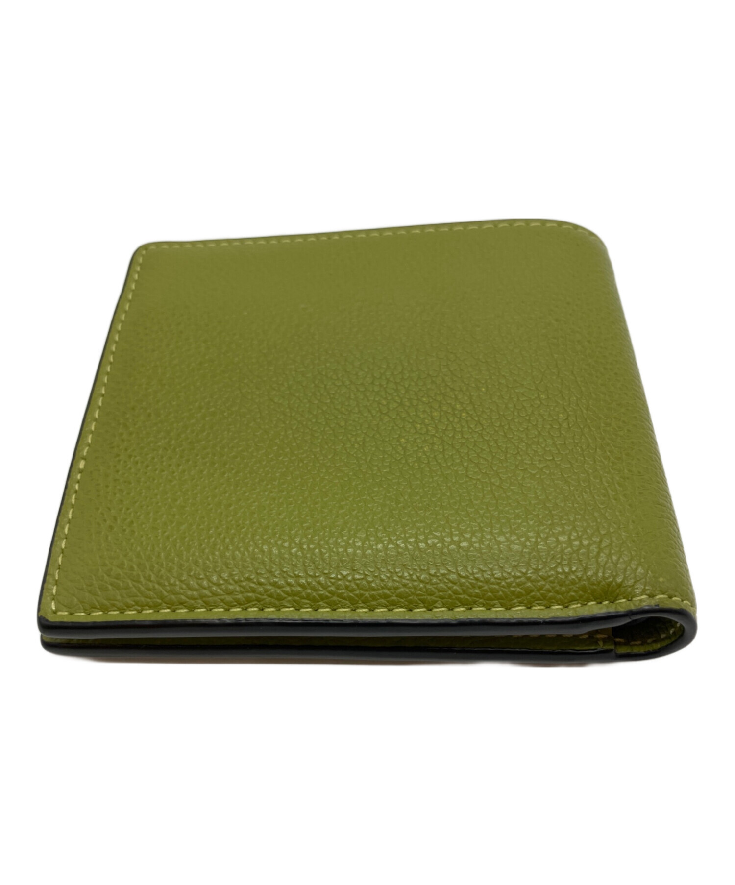 中古・古着通販】COACH (コーチ) 2つ折り財布 黄緑｜ブランド・古着