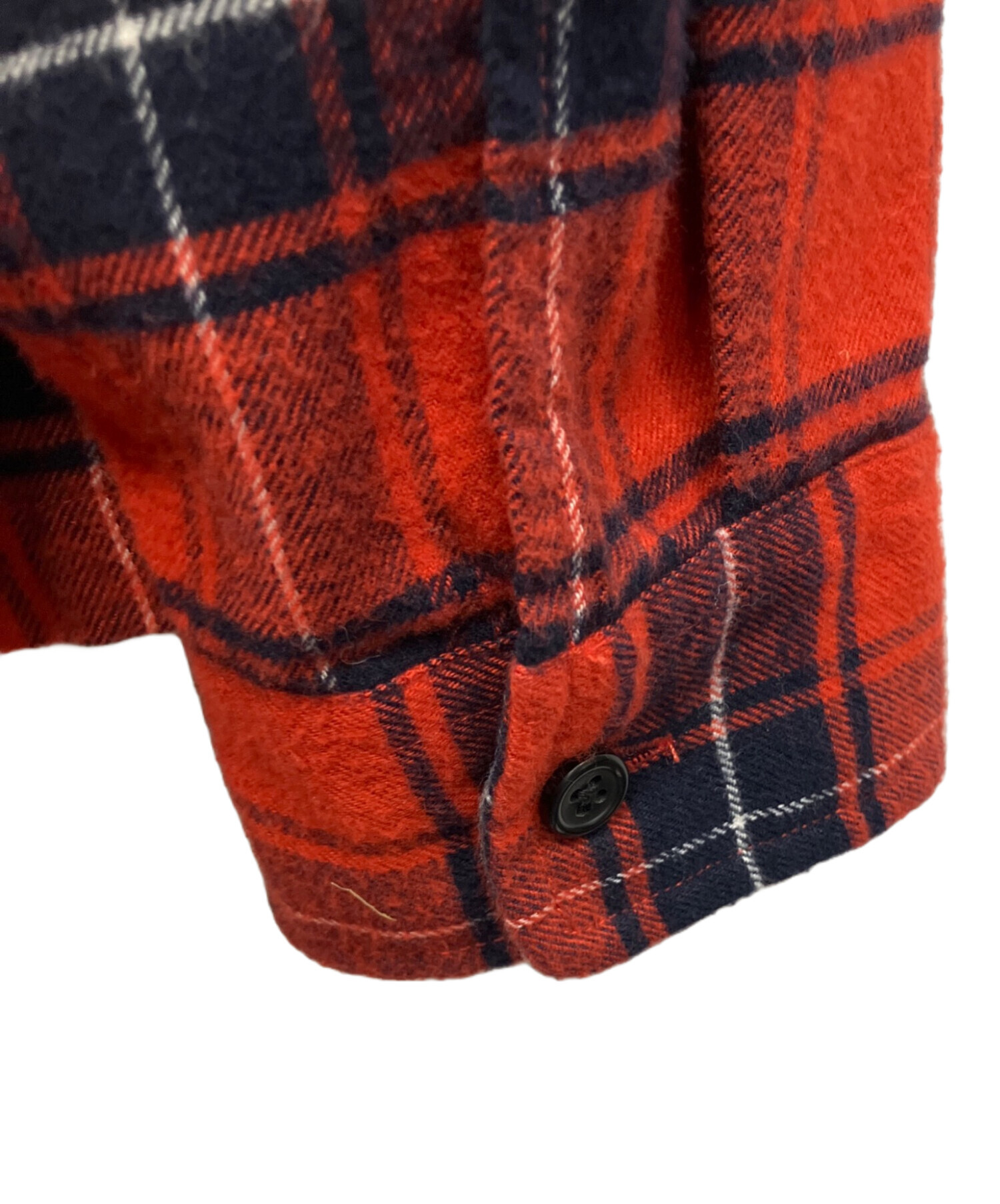 中古・古着通販】SUPREME (シュプリーム) 長袖シャツ レッド サイズ:M