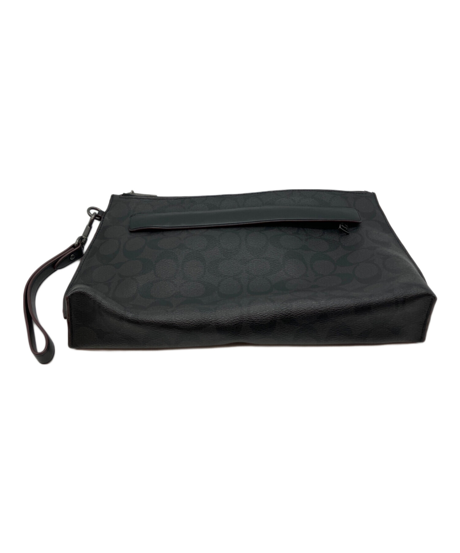 コーチ COACH オーガナイザー　トラベルポーチ クラッチバッグ シグネチャー 中古・古着通販】COACH (コーチ) シグネチャー トラベルオーガナイザー