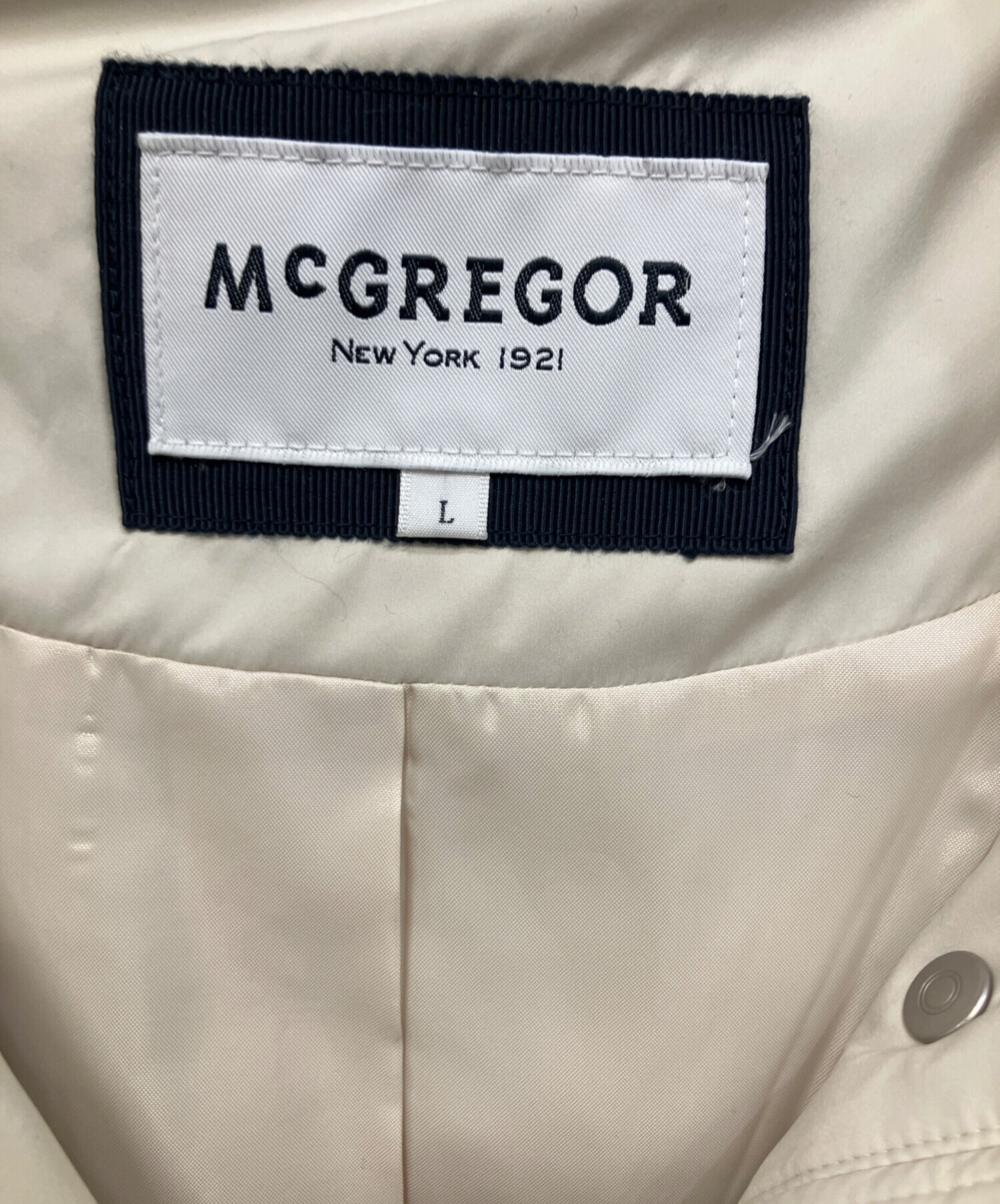 中古・古着通販】McGREGOR (マクレガー) ダウンジャケット アイボリー 