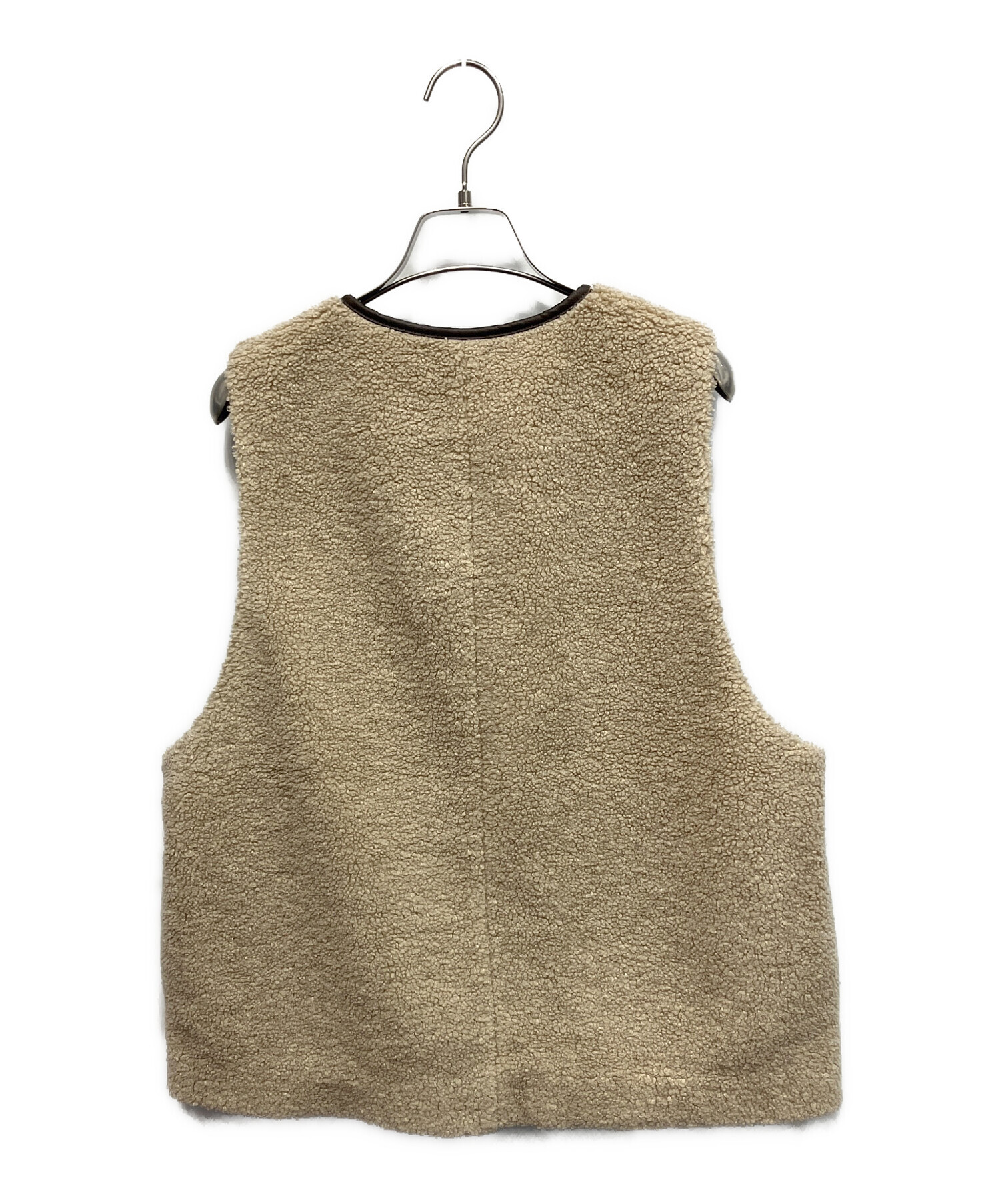 中古・古着通販】FRAMeWORK (フレームワーク) ボアベスト ベージュ