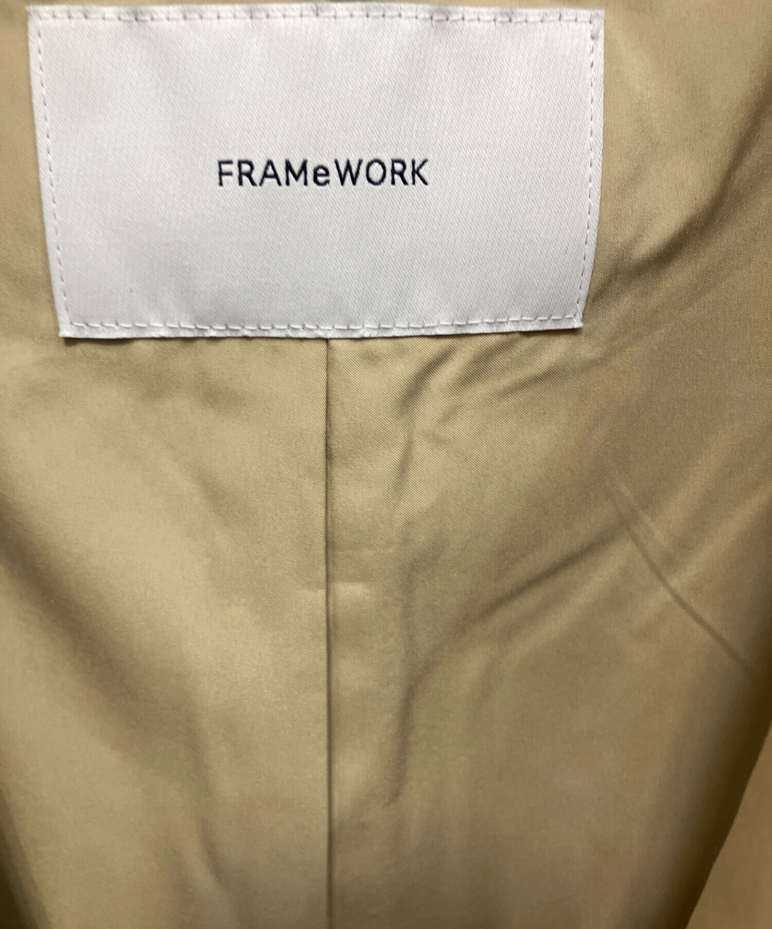 中古・古着通販】FRAMeWORK (フレームワーク) ボアベスト ベージュ