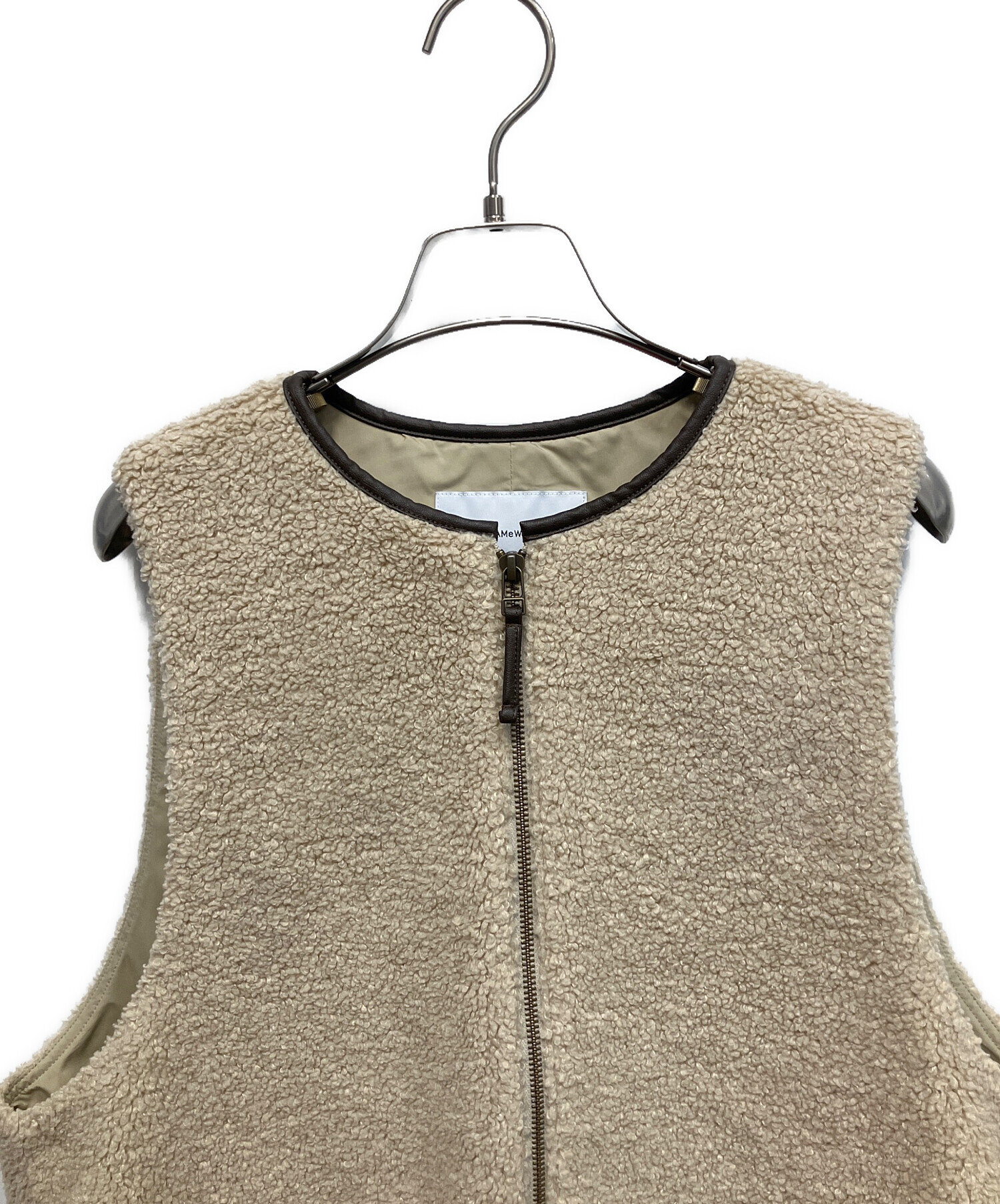 FRAMEWORK ボアベスト ベージュ 中古・古着通販】FRAMeWORK (フレームワーク) ボアベスト ベージュ