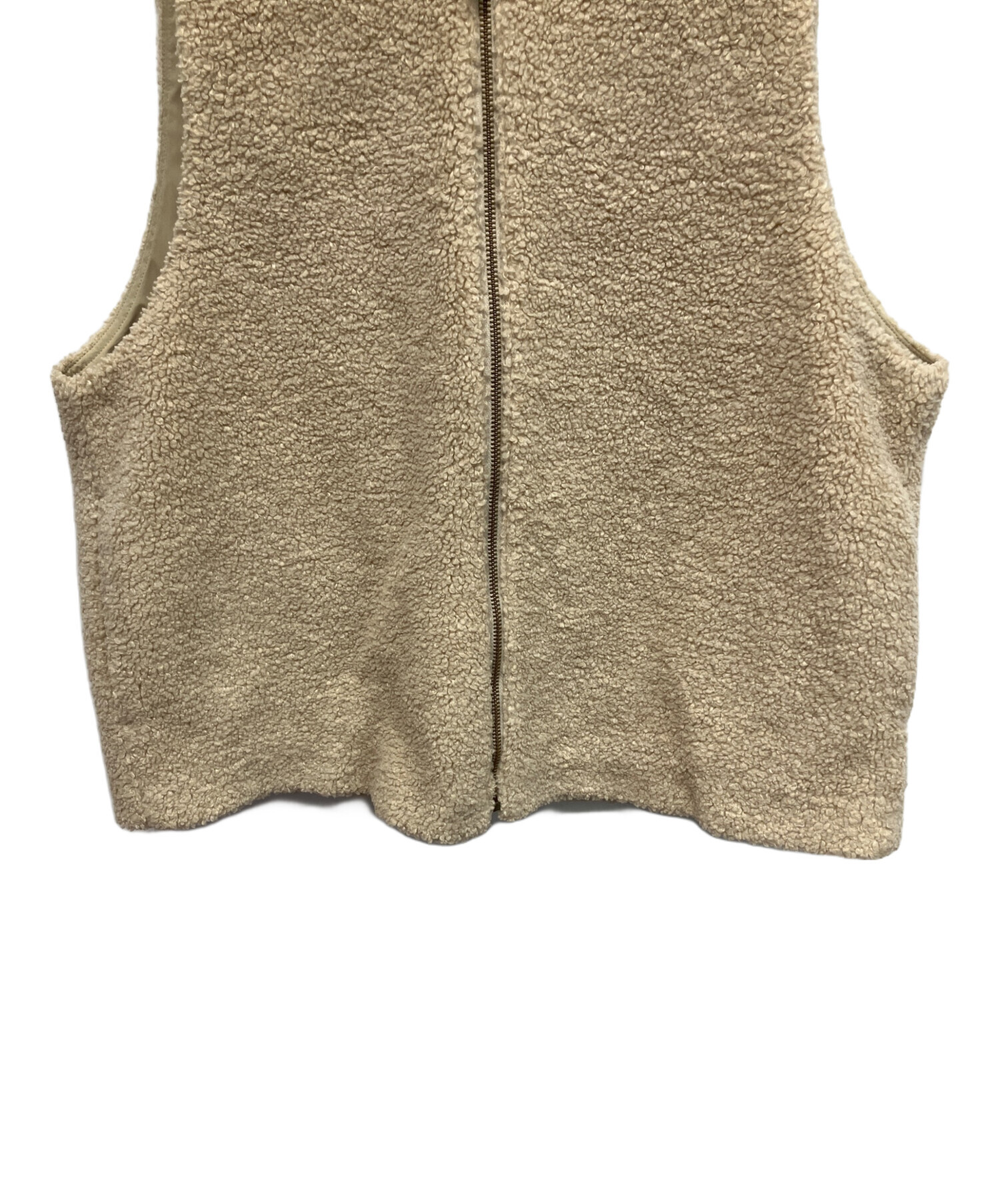 中古・古着通販】FRAMeWORK (フレームワーク) ボアベスト ベージュ