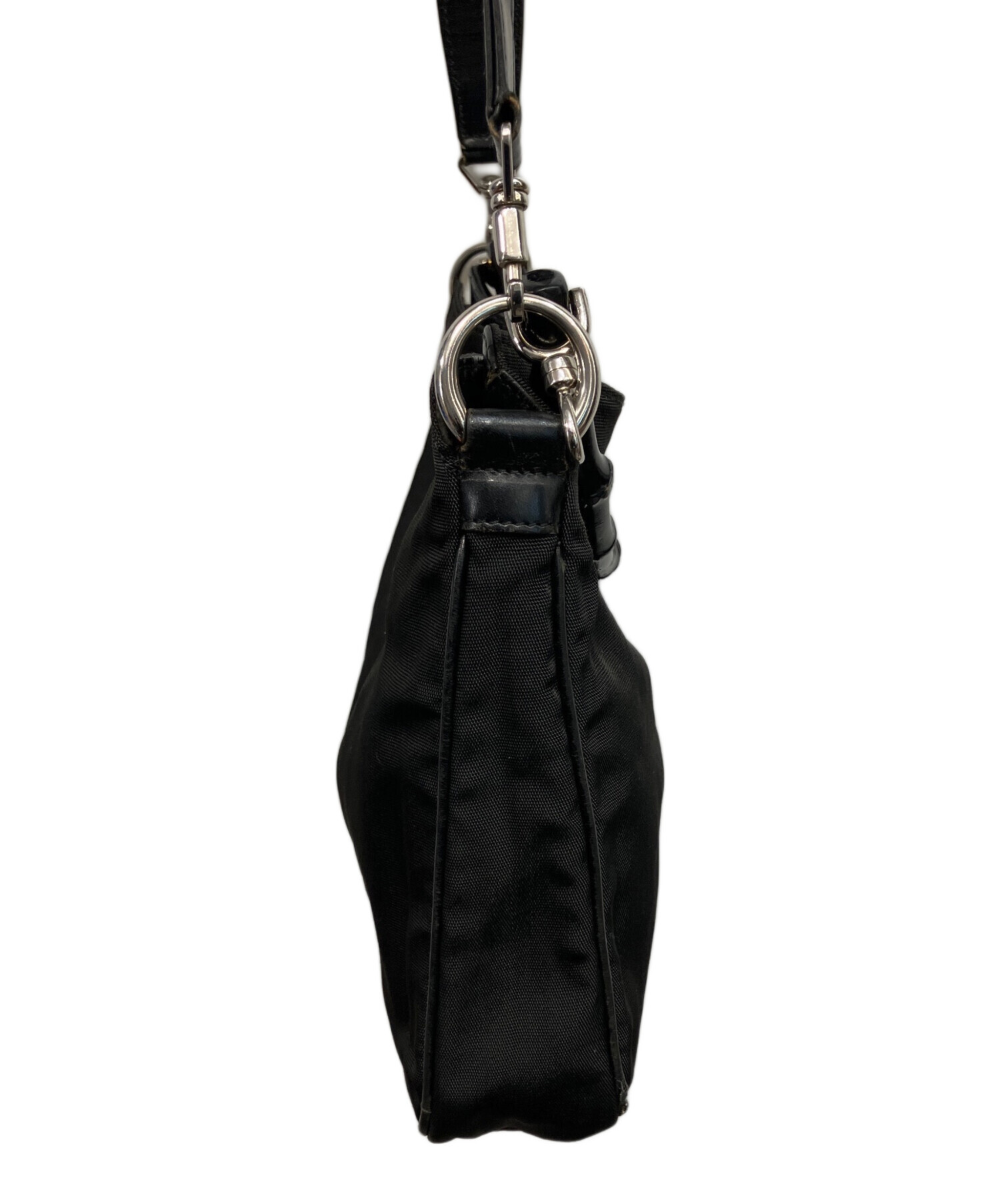 ✨GUCCI ナイロン2wayショルダーバッグ✨ 中古・古着通販】GUCCI (グッチ) 2WAYショルダーバッグ ブラック