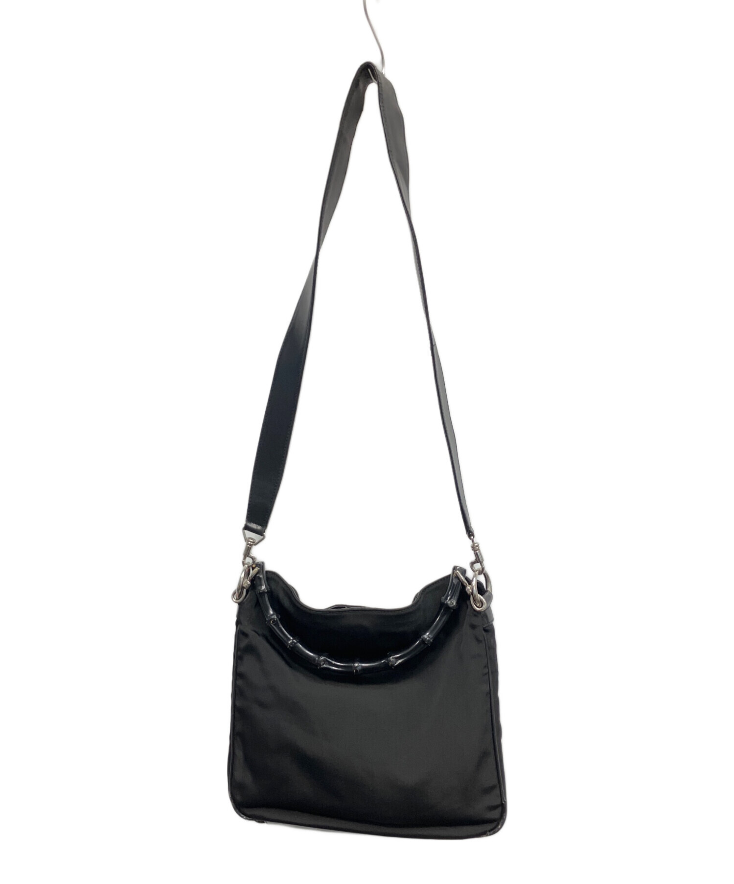 中古・古着通販】GUCCI (グッチ) 2WAYショルダーバッグ ブラック