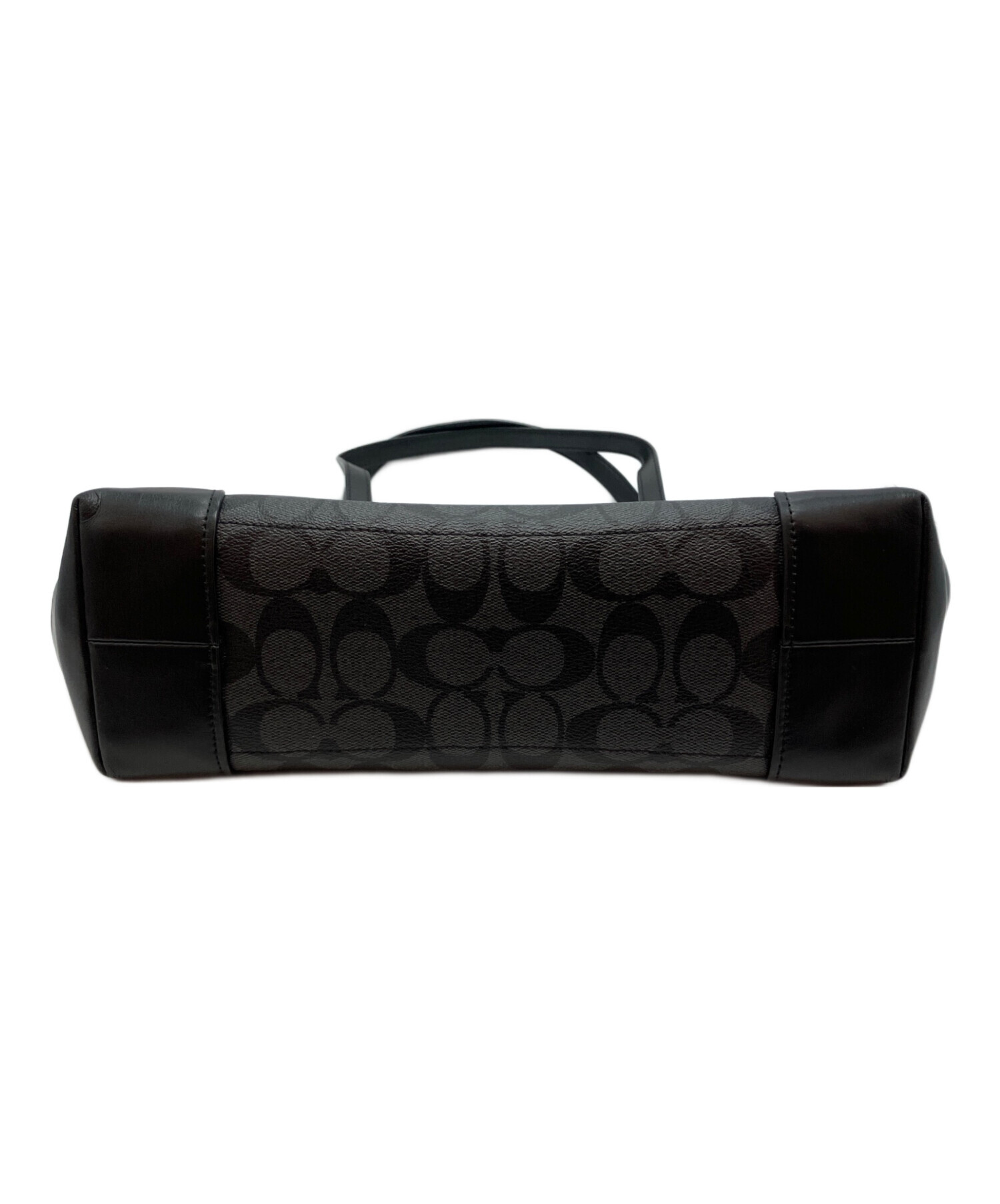 中古・古着通販】COACH (コーチ) シグネチャー トートバッグ ブラック