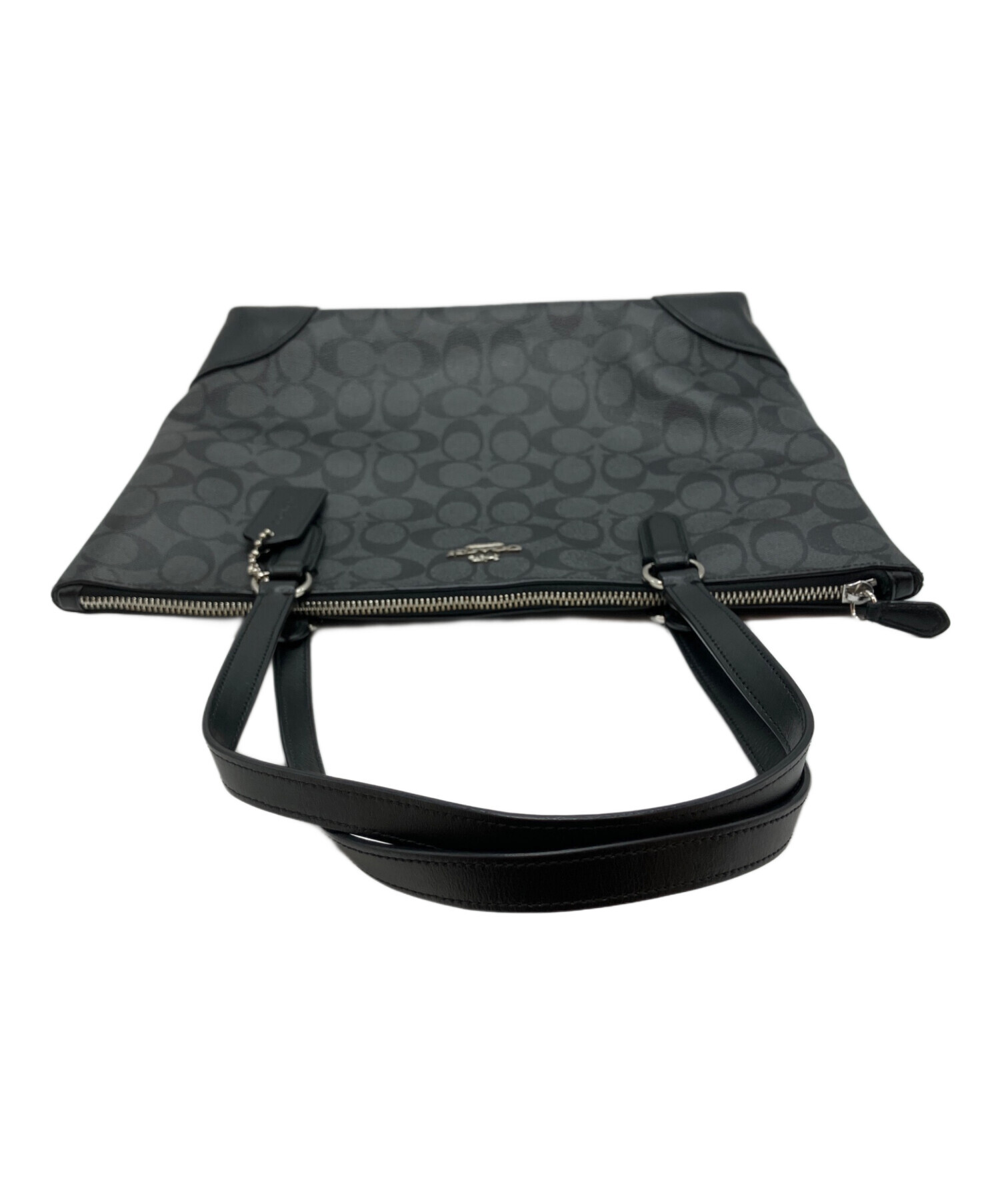 中古・古着通販】COACH (コーチ) シグネチャー トートバッグ ブラック