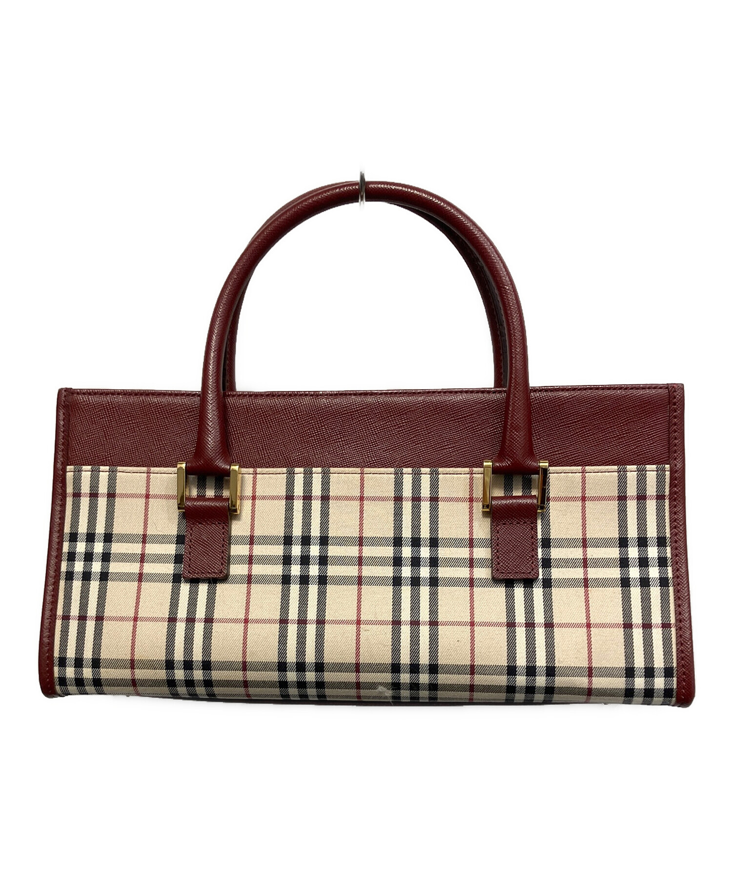 中古・古着通販】BURBERRY (バーバリー) ノバチェックハンドバッグ