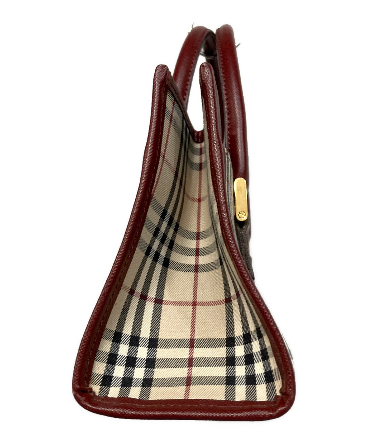 中古・古着通販】BURBERRY (バーバリー) ノバチェックハンドバッグ