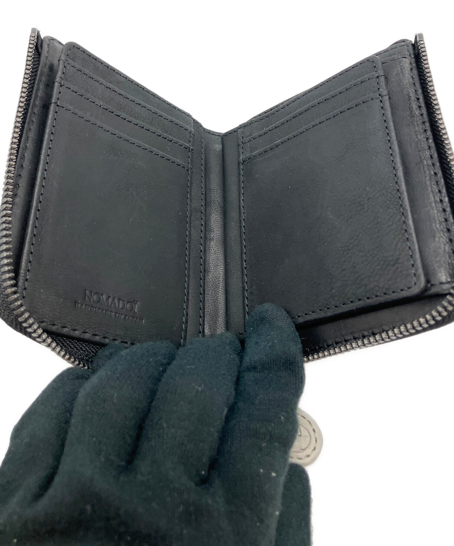 中古・古着通販】NOMADOI (ノマドイ) 2つ折り財布 グレー｜ブランド