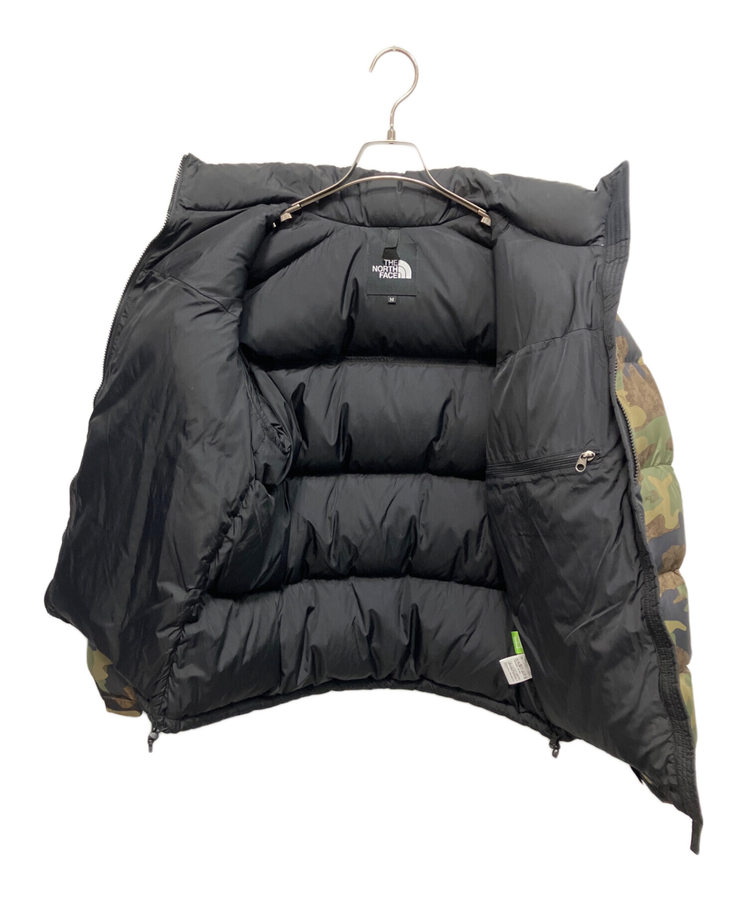 THE NORTH FACE ヌプシ　ダウンジャケット M オリーブ/ブラック 中古・古着通販】THE NORTH FACE (ザ ノース フェイス) ヌプシ ダウン