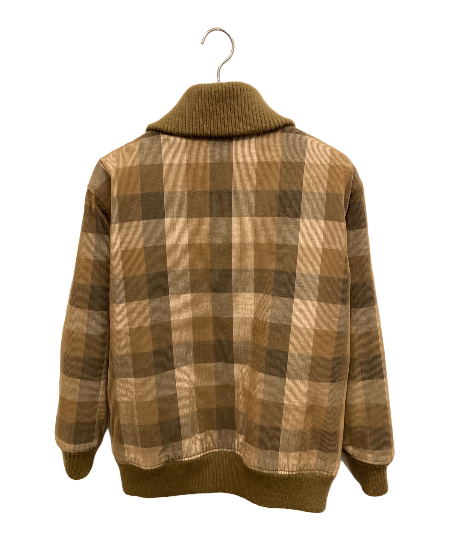 新品【WOOLRICH】リバーシブル 春ブルゾン S ウールリッチ ジャケット 中古・古着通販】WOOLRICH (ウールリッチ) リブブルゾン ブラウン