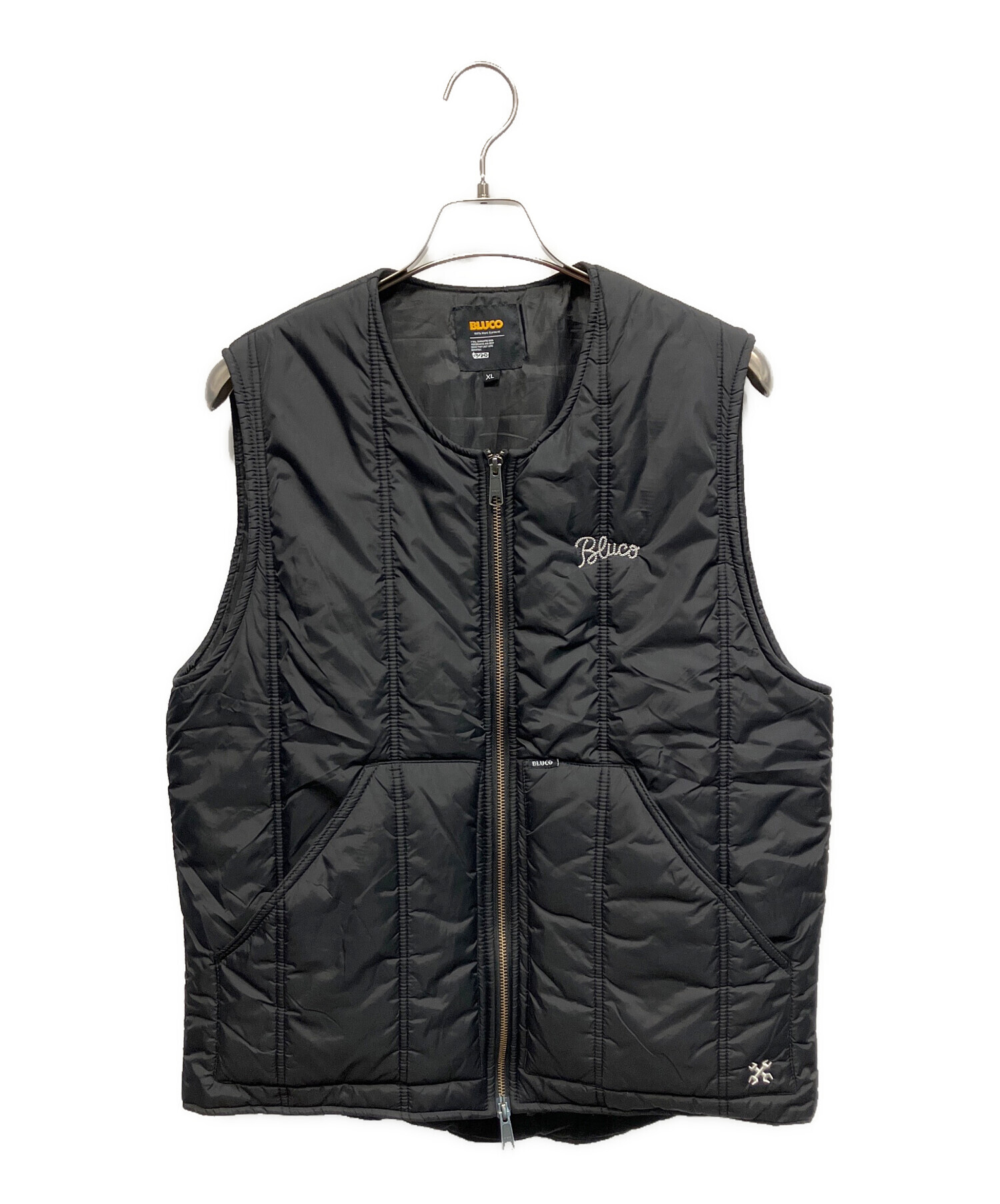 中古・古着通販】bluco (ブルコ) 中綿ベスト ブラック サイズ:XL