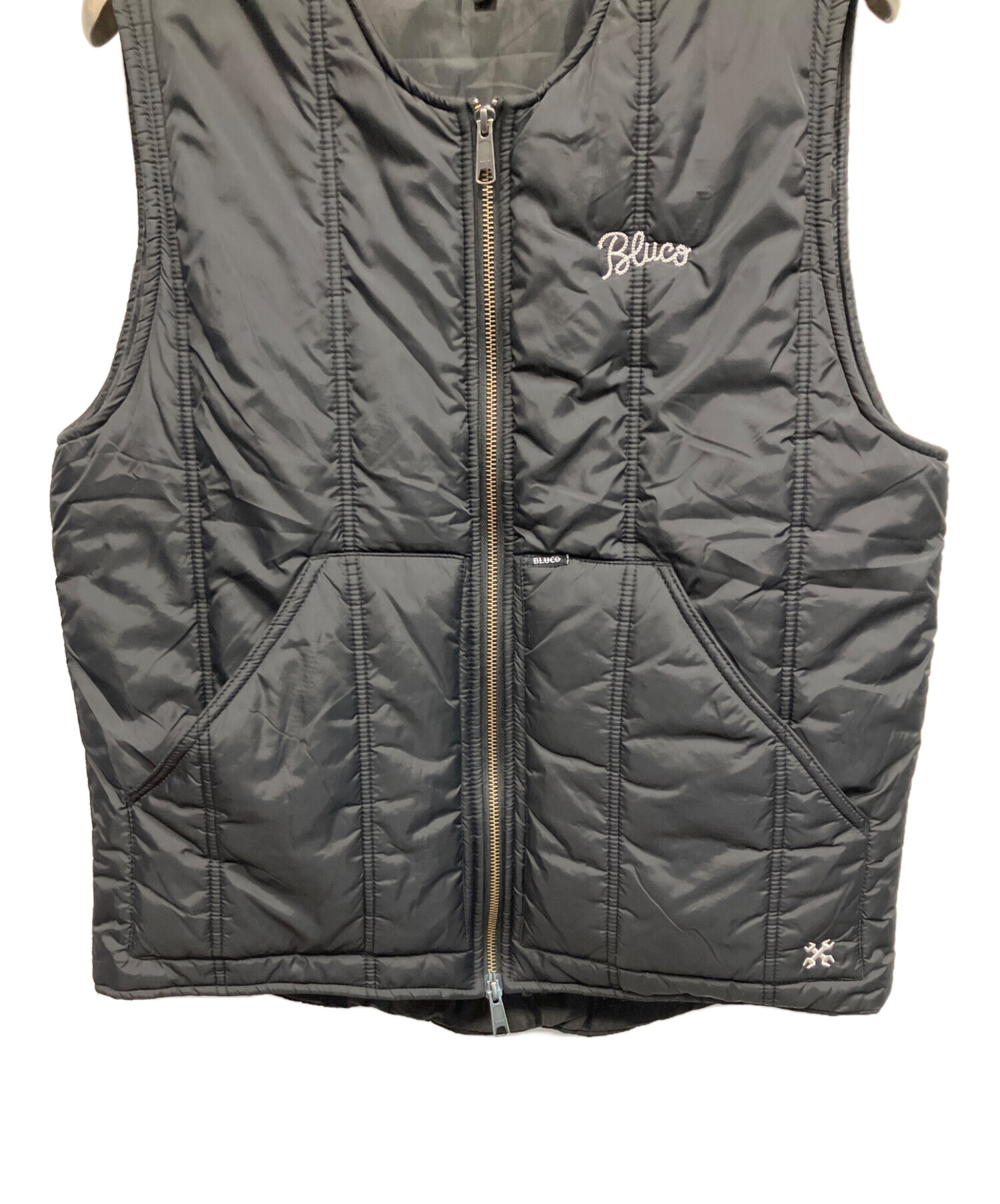 中古・古着通販】bluco (ブルコ) 中綿ベスト ブラック サイズ:XL