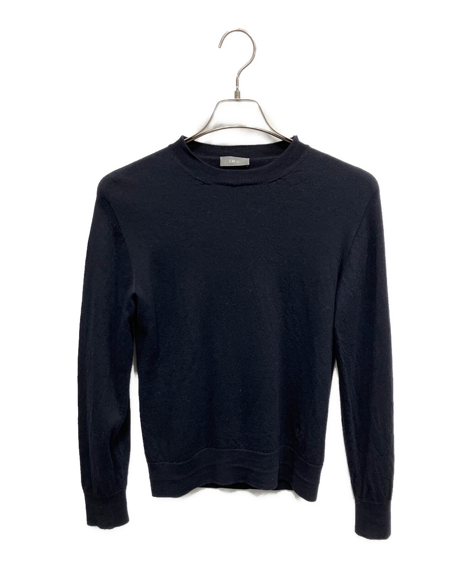 中古・古着通販】Dior (ディオール) BEE刺繍 薄手ニット ネイビー
