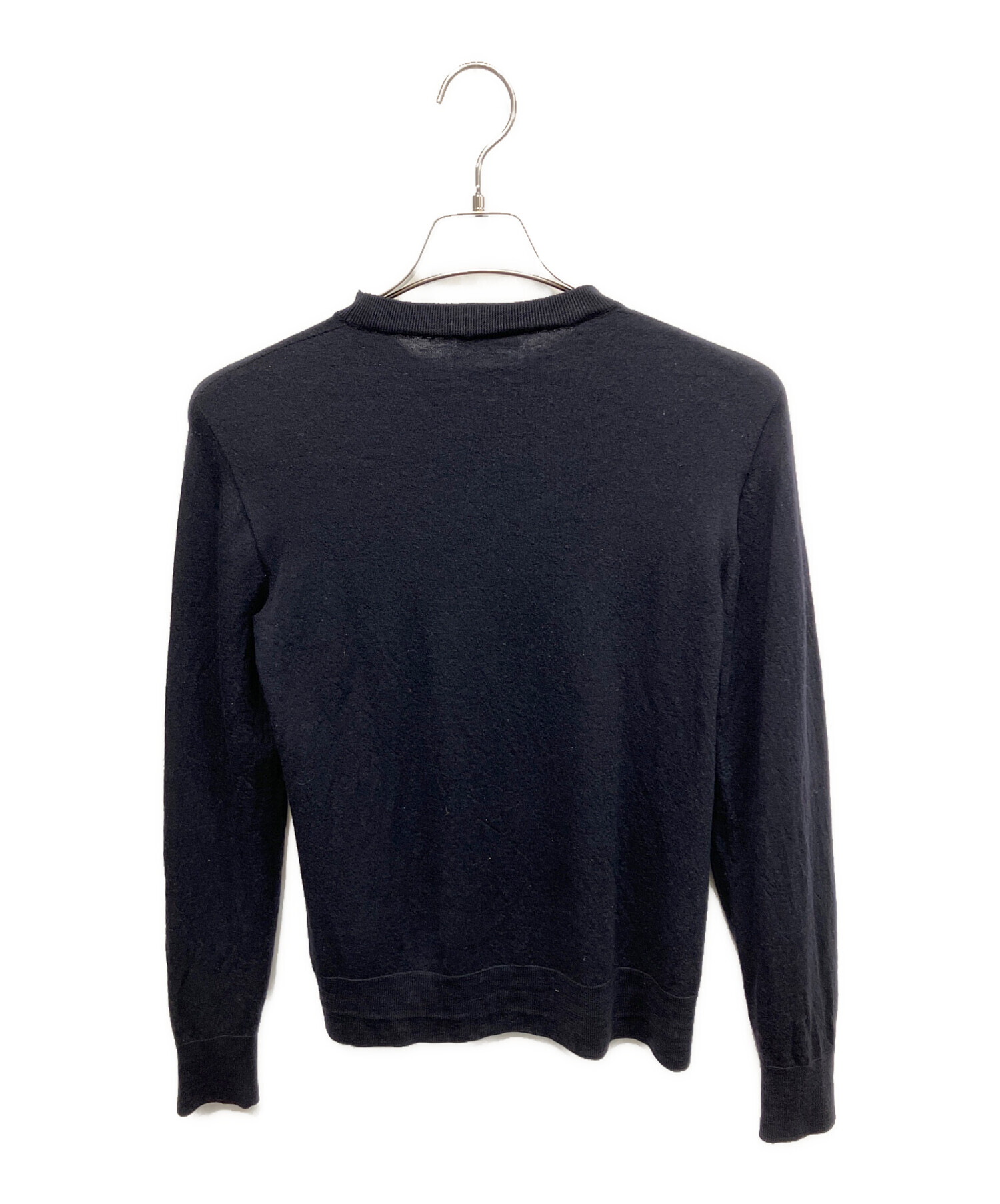 中古・古着通販】Dior (ディオール) BEE刺繍 薄手ニット ネイビー